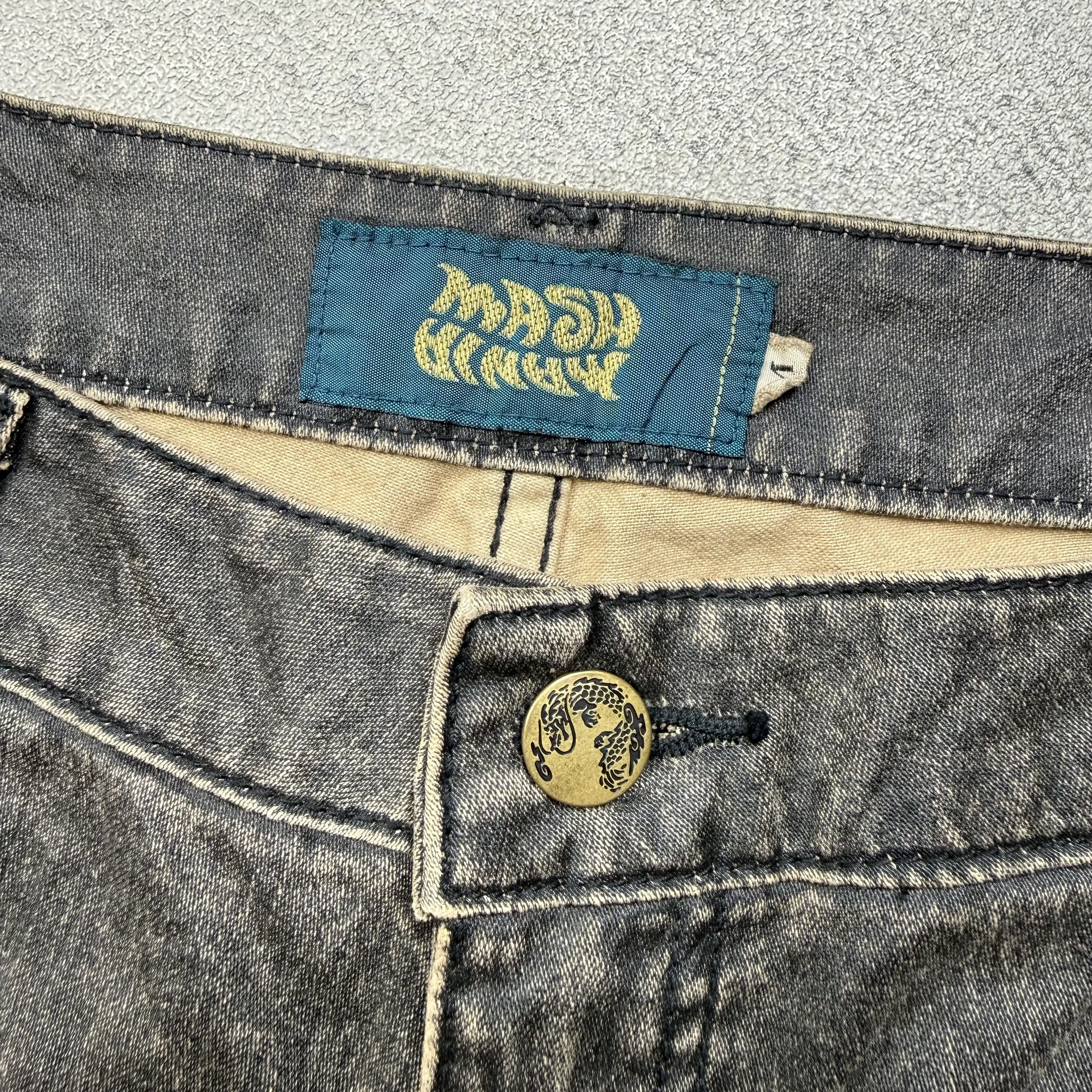 Japanese Brand Mash Mania Flare Mud Wash Jeans Size US 32 / EU 48 - 6 Thumbnail