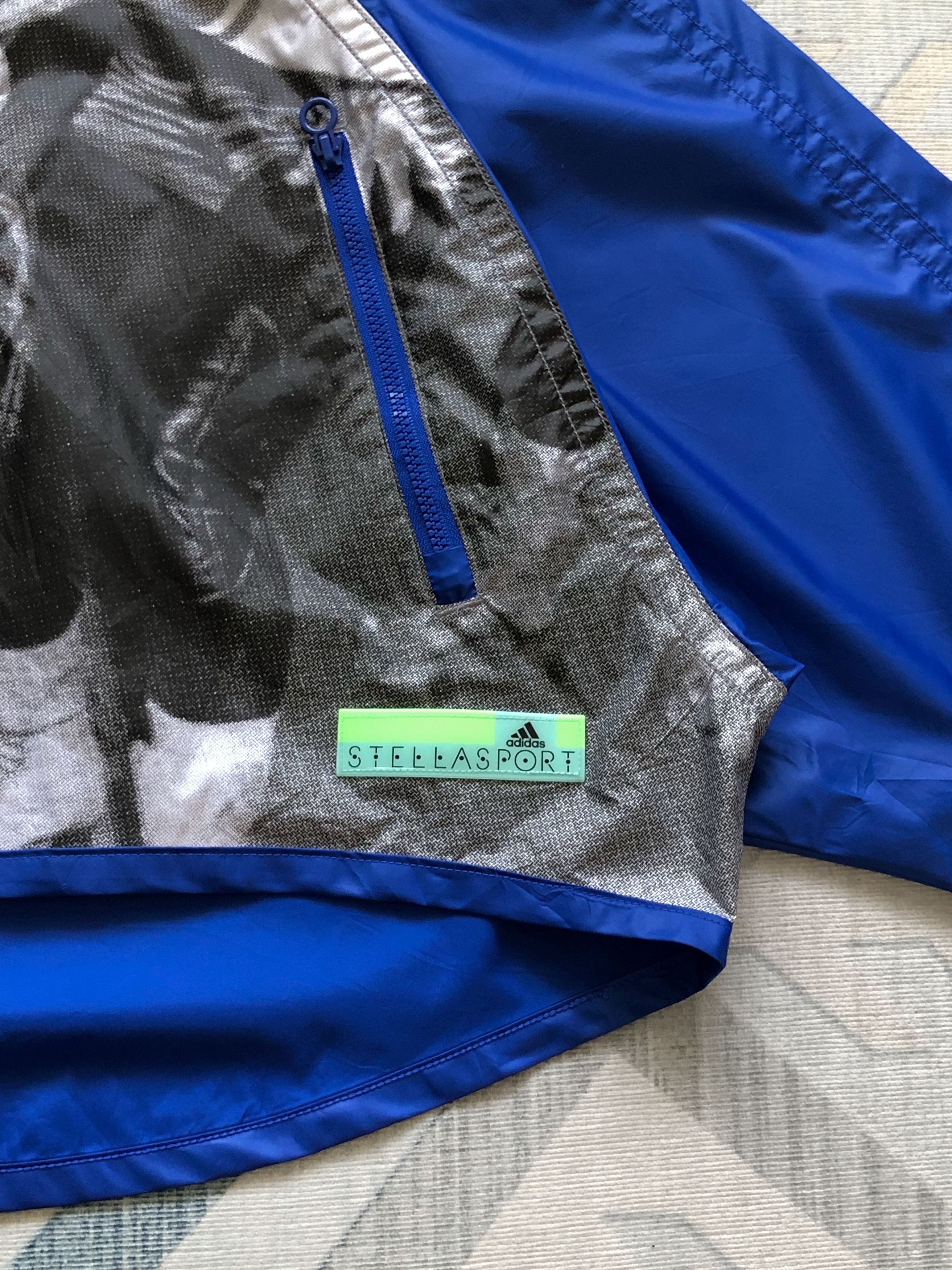 Adidas × Stella McCartney RARE🔥ADIDAS STELLASPORT HALFZIPPER CROP HOODED WINDBREAKER Size S / US 4 / IT 40 - 6 Thumbnail