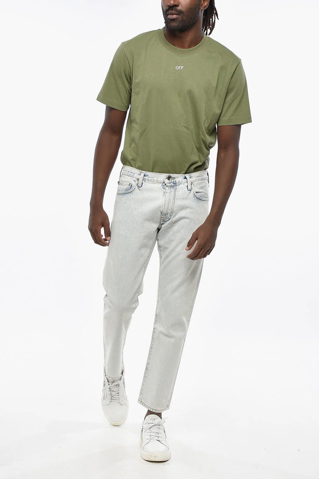 Off-White og1mm0526 Slim Fit Jeans in Light Blue Size US 30 / EU 46 - 4 Thumbnail