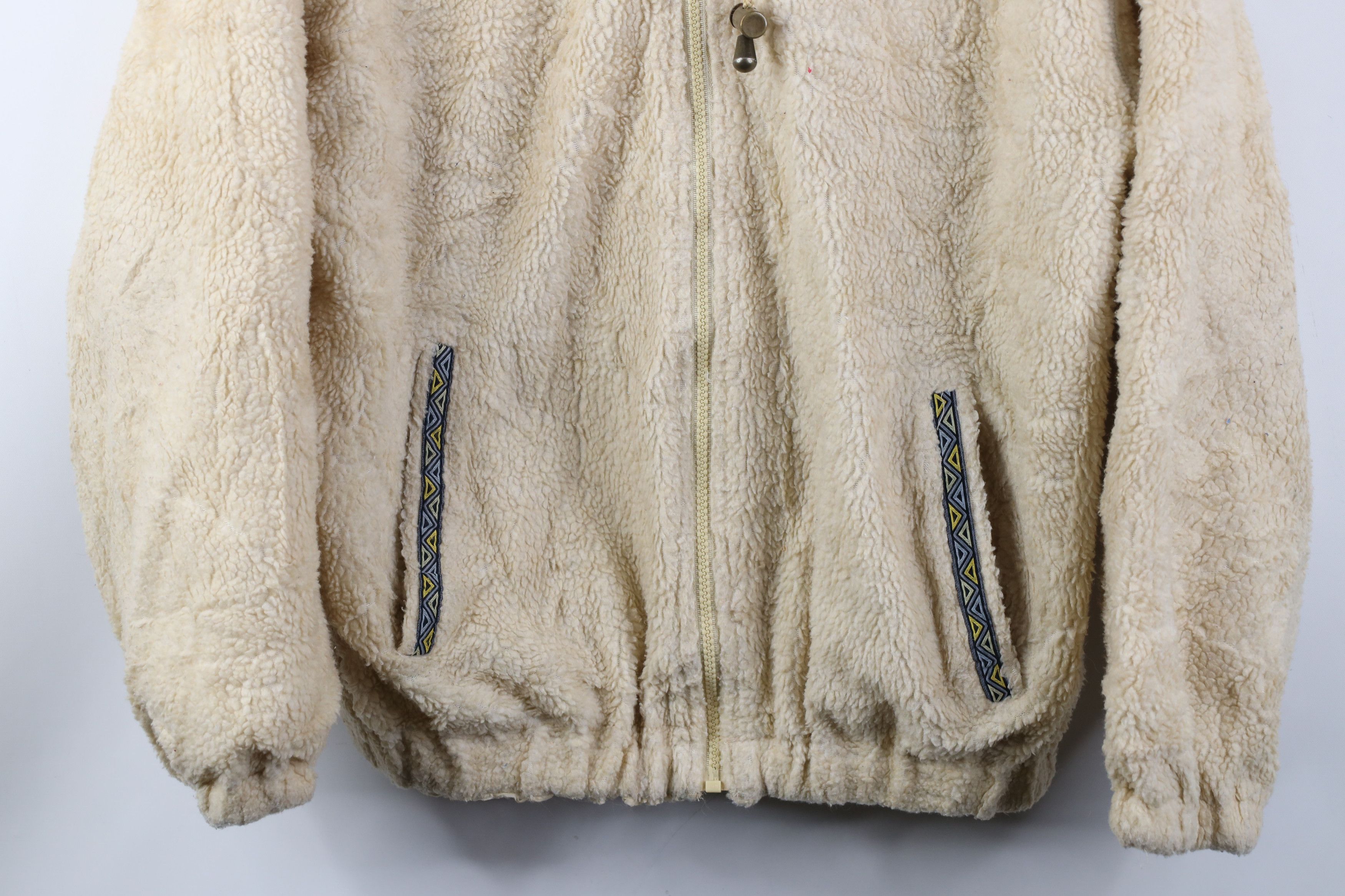 Vintage AS IS Vintage 90s Streetwear Reversible Silk Fleece Hoodie Size M / US 6-8 / IT 42-44 - 14 Thumbnail