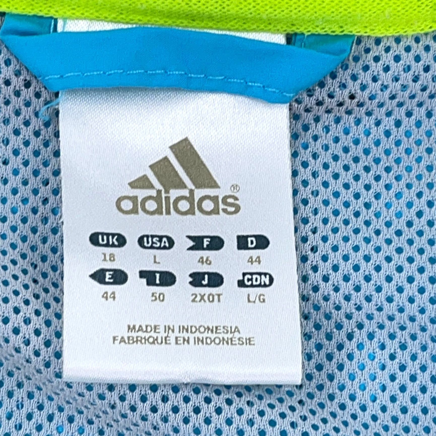 Adidas Adidas Jacket Women L Blue Windbreaker Full Zip Sports Activewear Size L / US 10 / IT 46 - 4 Thumbnail