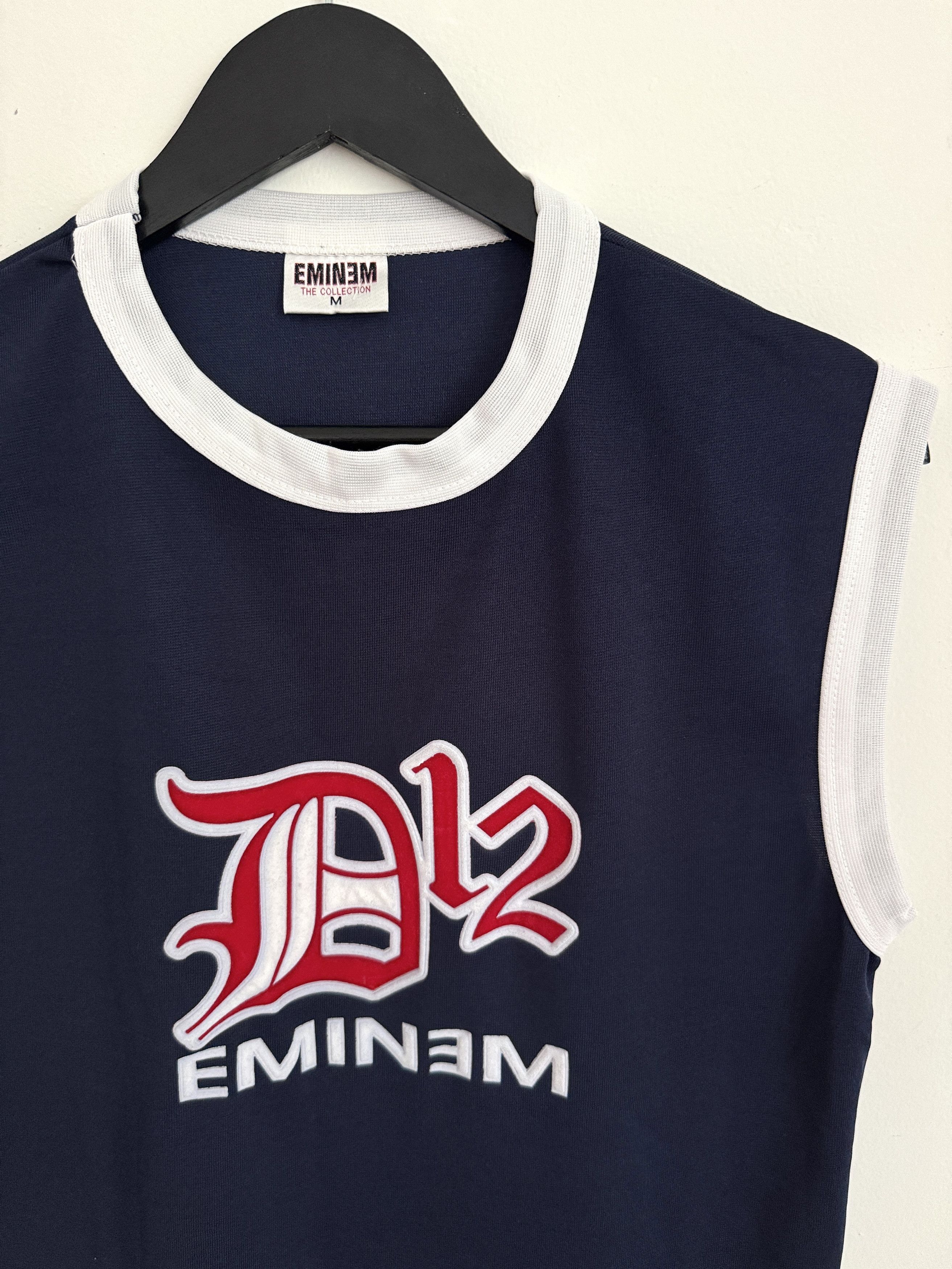 Vintage Eminem D12 Sleeveless Shirt Vintage Y2K Rap Tee Size M Navy Size US M / EU 48-50 / 2 - 2 Thumbnail