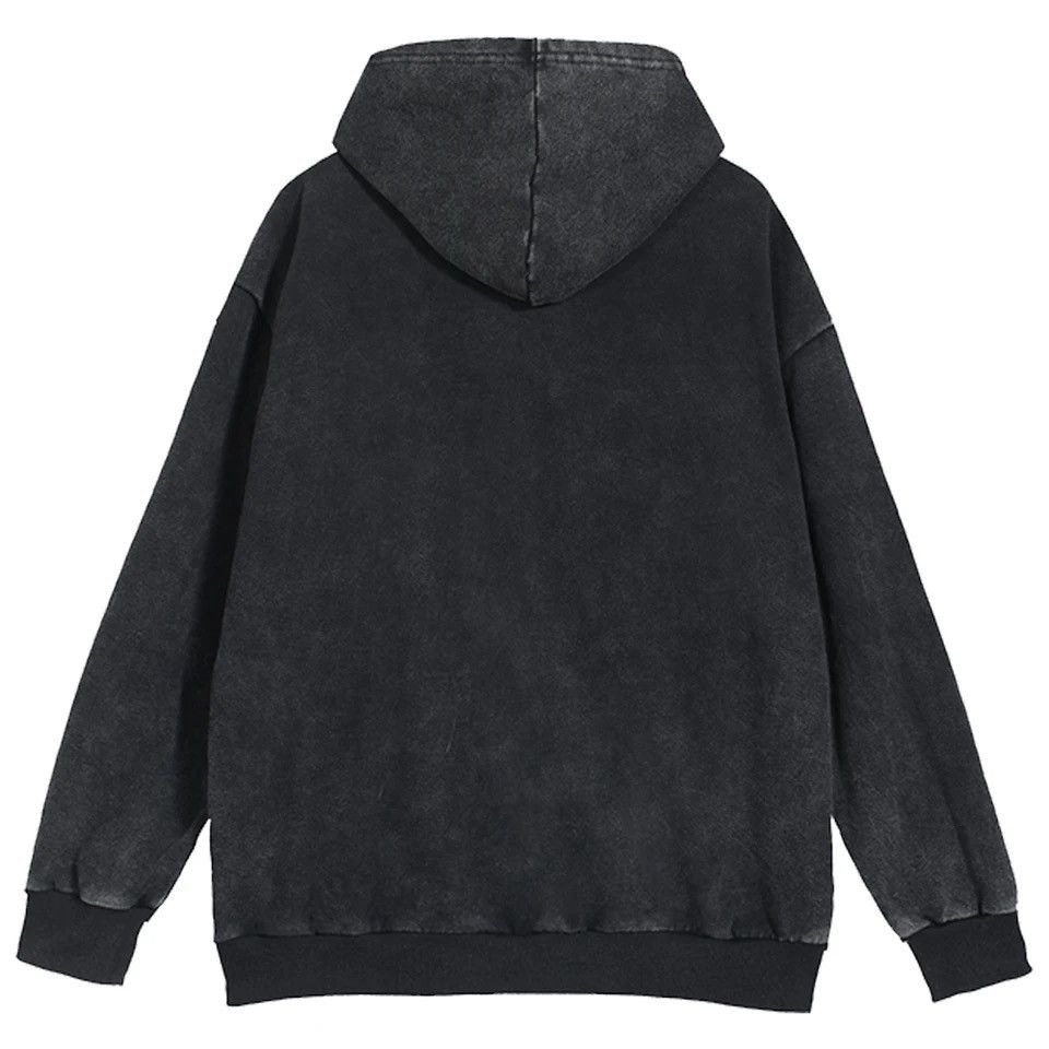 Japanese Brand × Vintage Acid washed faded Zippered Oversized Hoodie Size US M / EU 48-50 / 2 - 2 Thumbnail