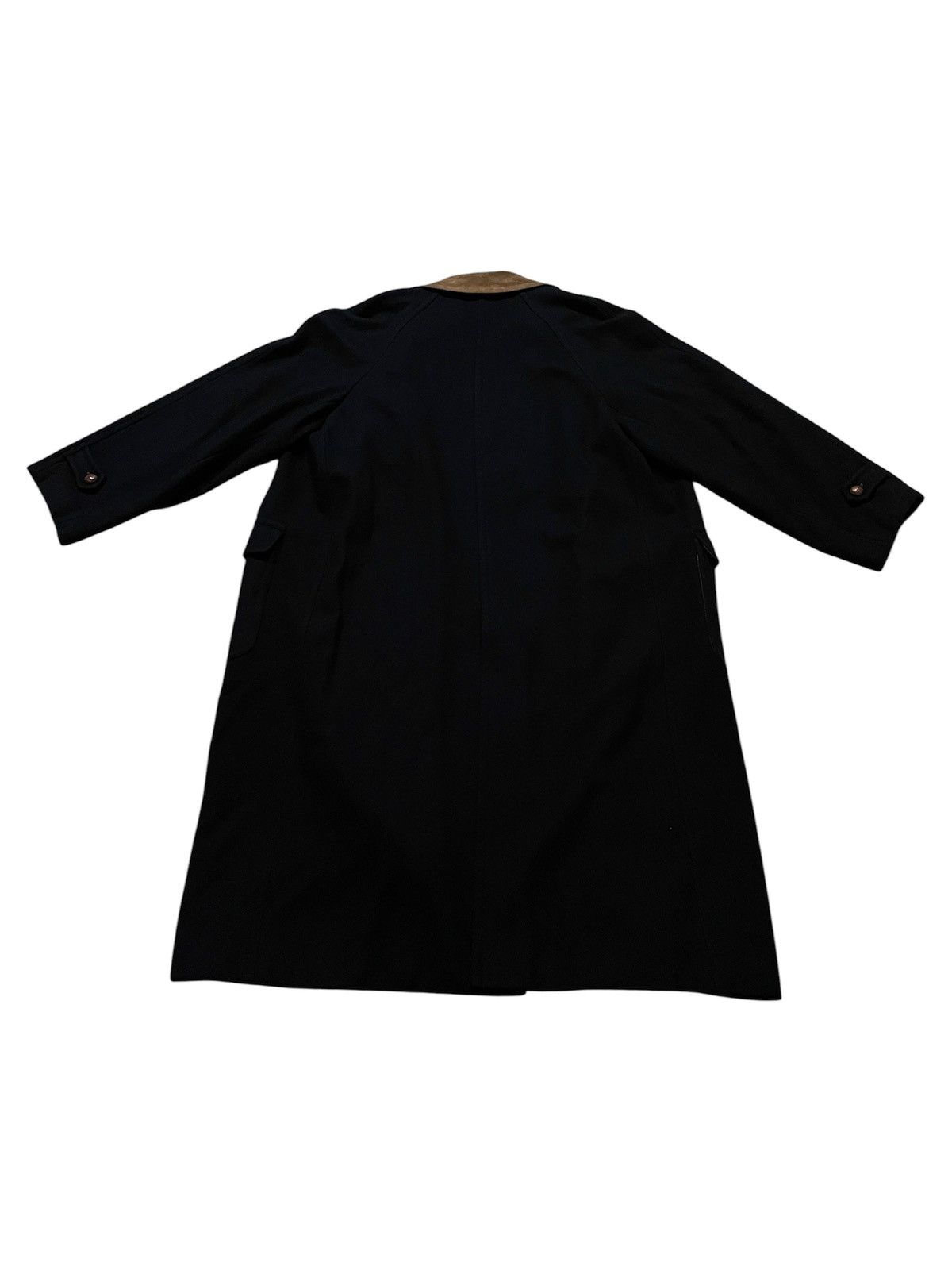 Tommy Hilfiger VINTAGE 90s TOMMY HILFIGER CREST WOOL OVERCOAT SUEDE COLLAR Size US M / EU 48-50 / 2 - 2 Thumbnail