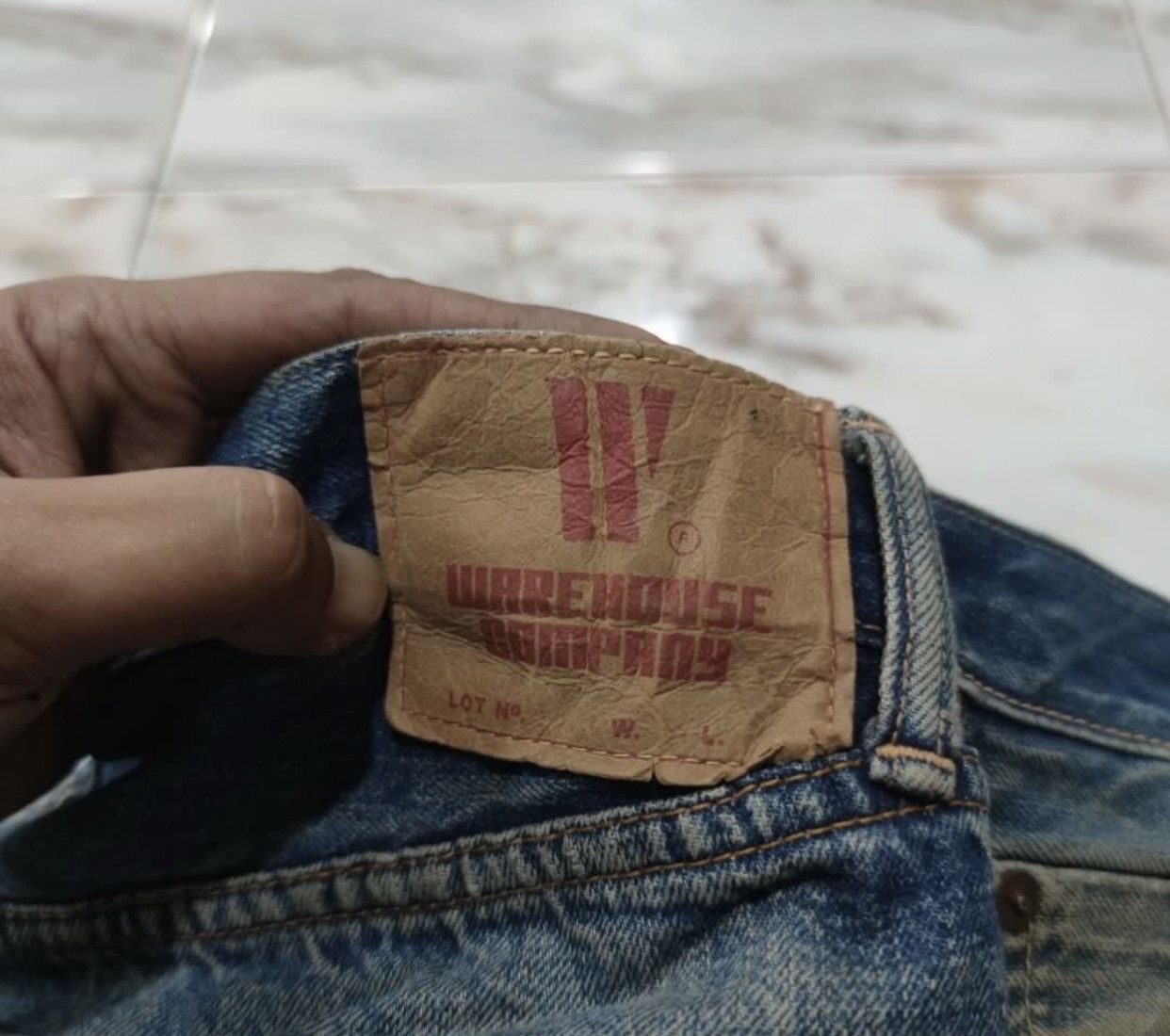 Warehouse × Warehouse & Co. Vintage Warehouse Selvedge Jeans distressed Size US 31 - 8 Thumbnail