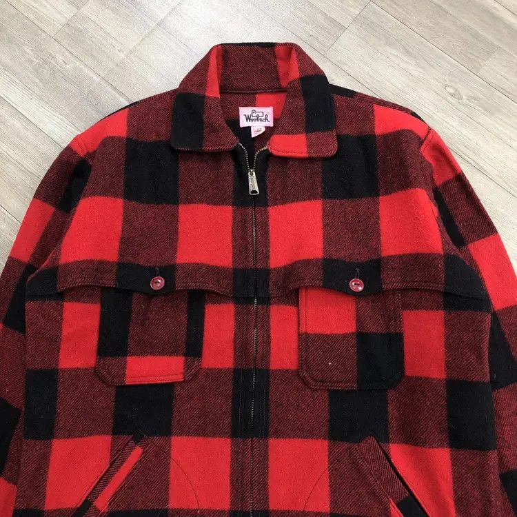 Woolrich Woolen Mills Vintage Woolrich Red Plaid Wool Jacket Size US L / EU 52-54 / 3 - 2 Thumbnail