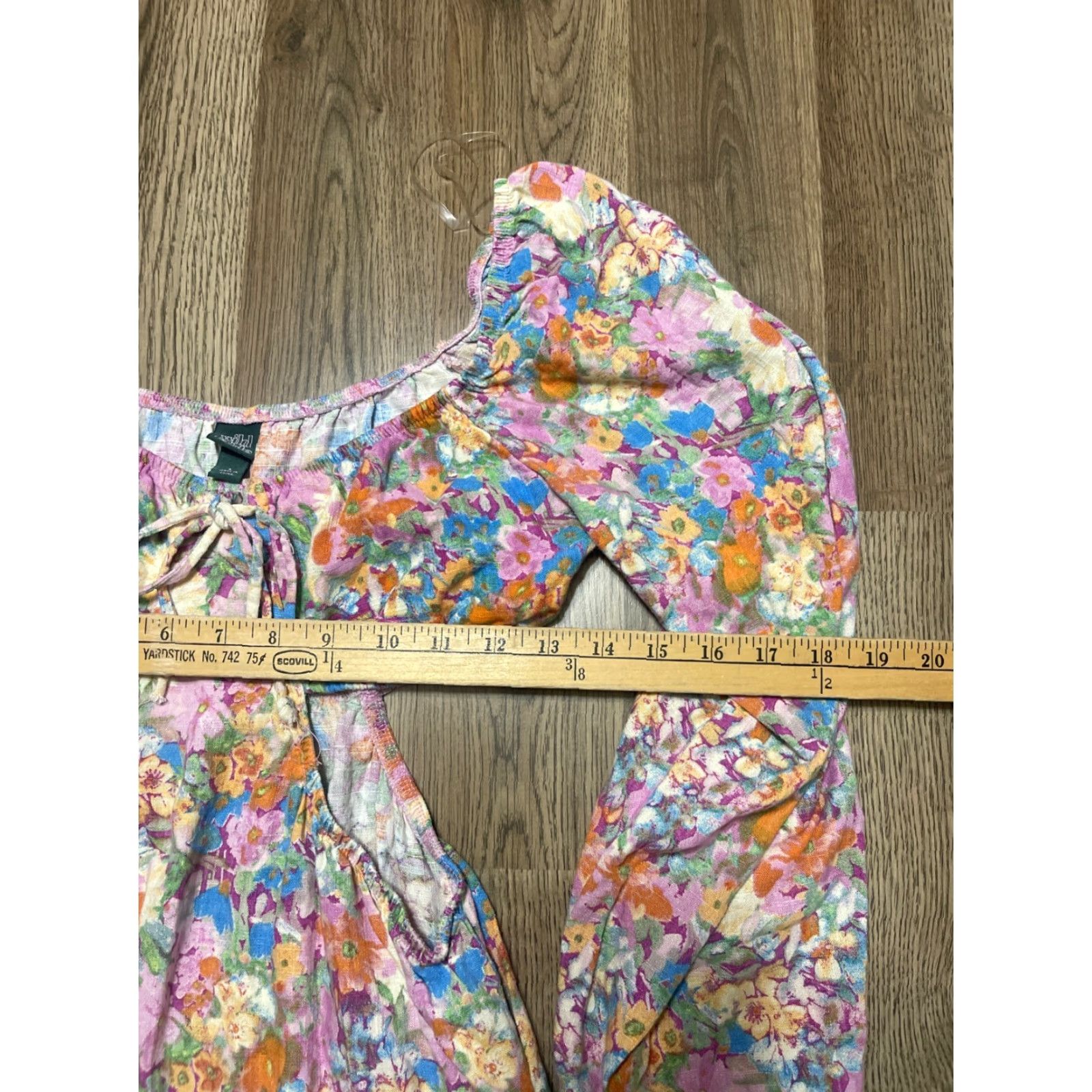 Vintage Wild Fable Dress Women's Size Small Long Sleeve Open Waist Floral Size S / US 4 / IT 40 - 6 Thumbnail