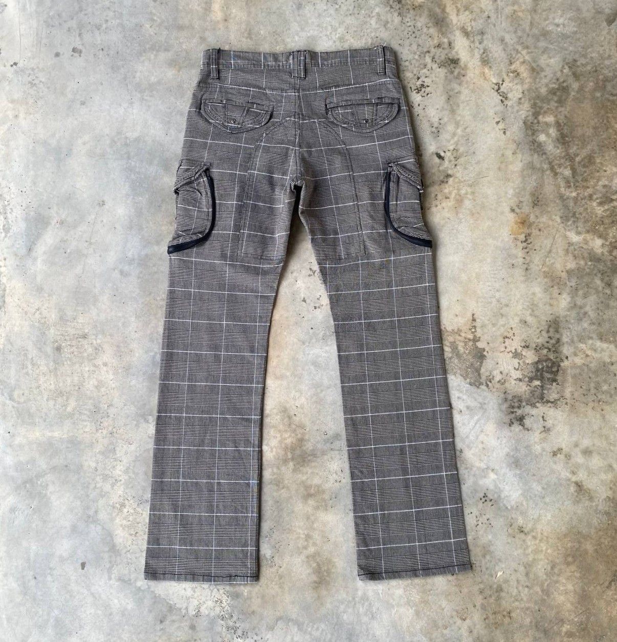 Japanese Brand PRISONER PANT CARGO SKKONE 31040 PIN STRIPE JAPANESE STYLE Size US 29 - 6 Thumbnail