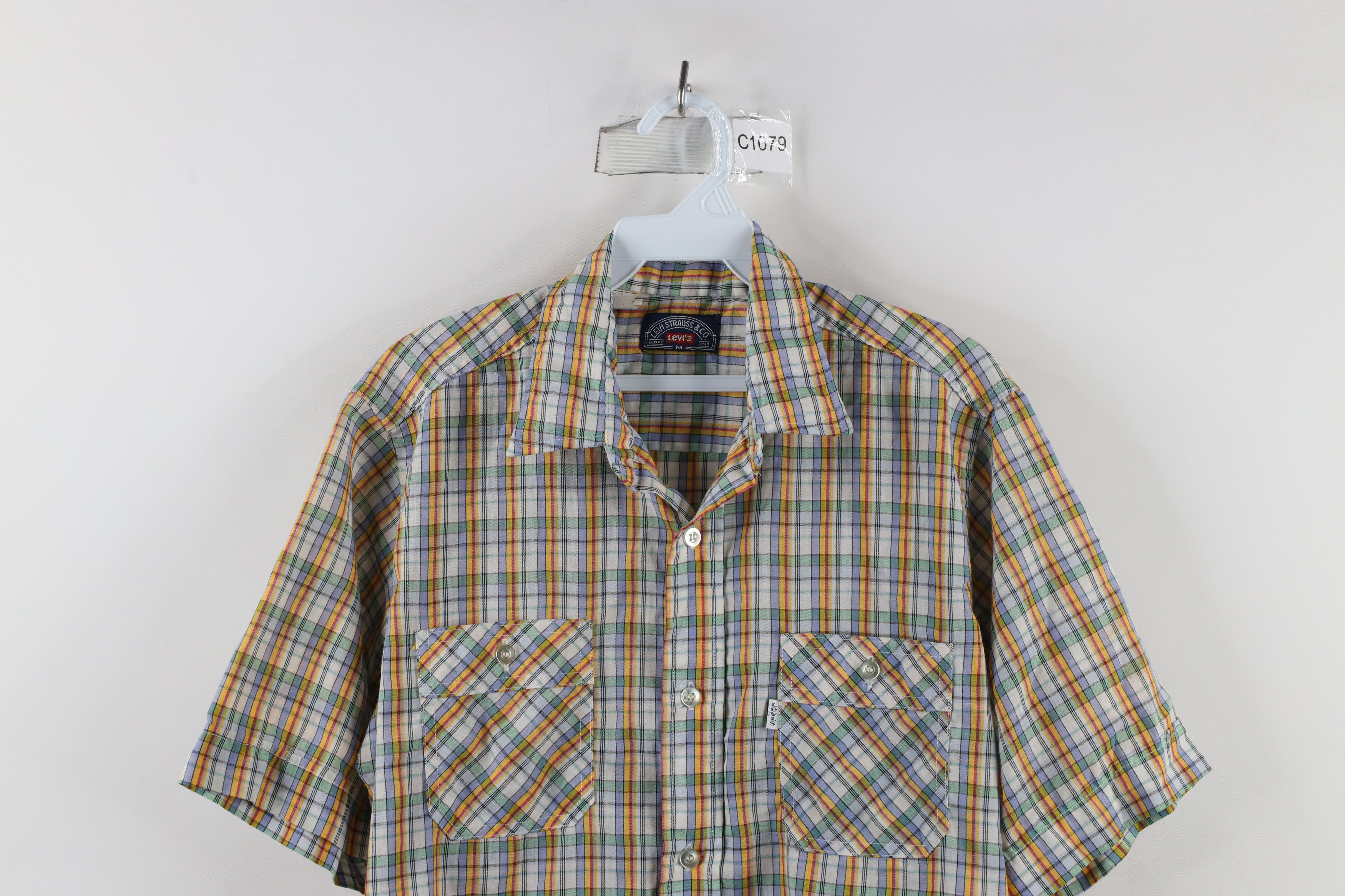 Levi's × Vintage Vintage 70s Levis Short Sleeve Western Button Shirt USA Size US M / EU 48-50 / 2 - 2 Thumbnail