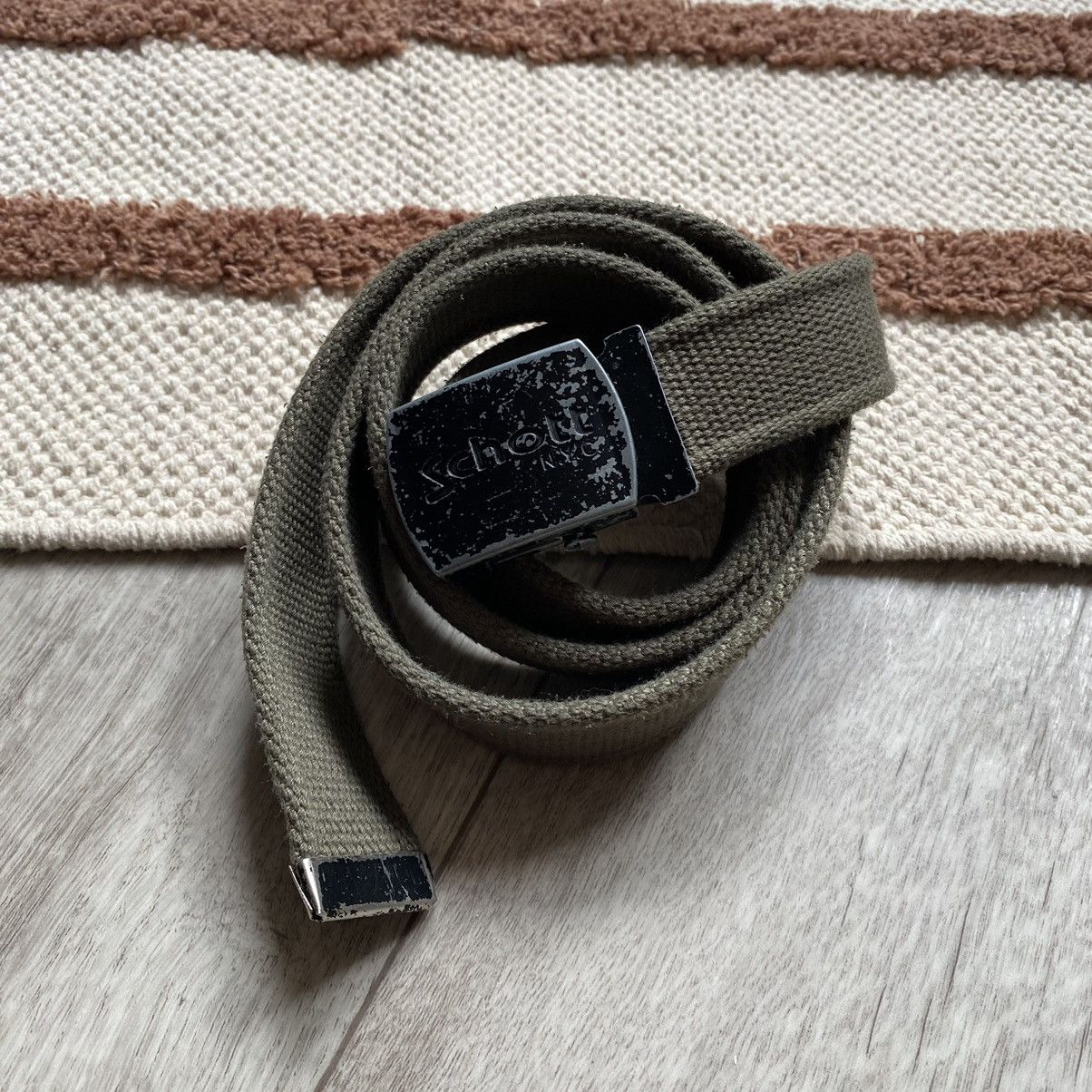 Schott VINTAGE SCHOTT NYC USA MILITARY BELT Size ONE SIZE - 1 Thumbnail