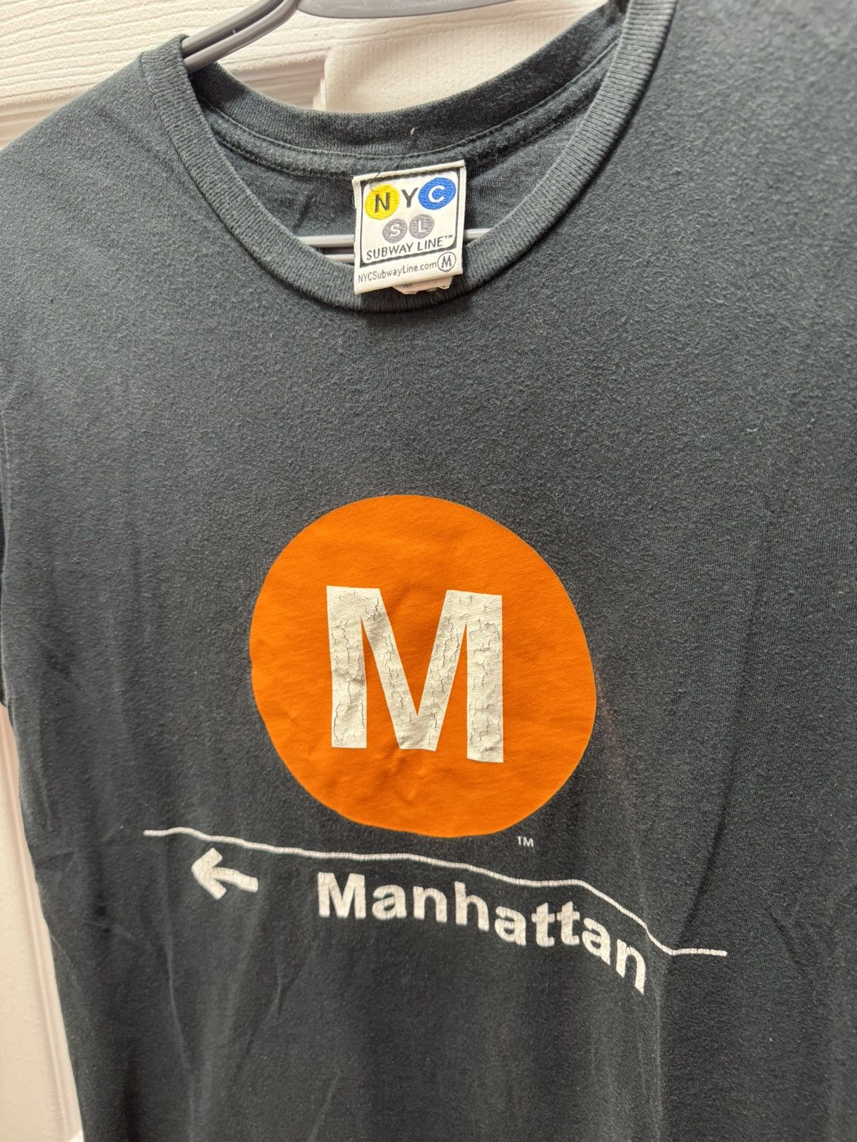 Manhattan Portage × Vintage NYC Subway Line Vintage Manhattan Logo Tee Rare Size US M / EU 48-50 / 2 - 2 Thumbnail
