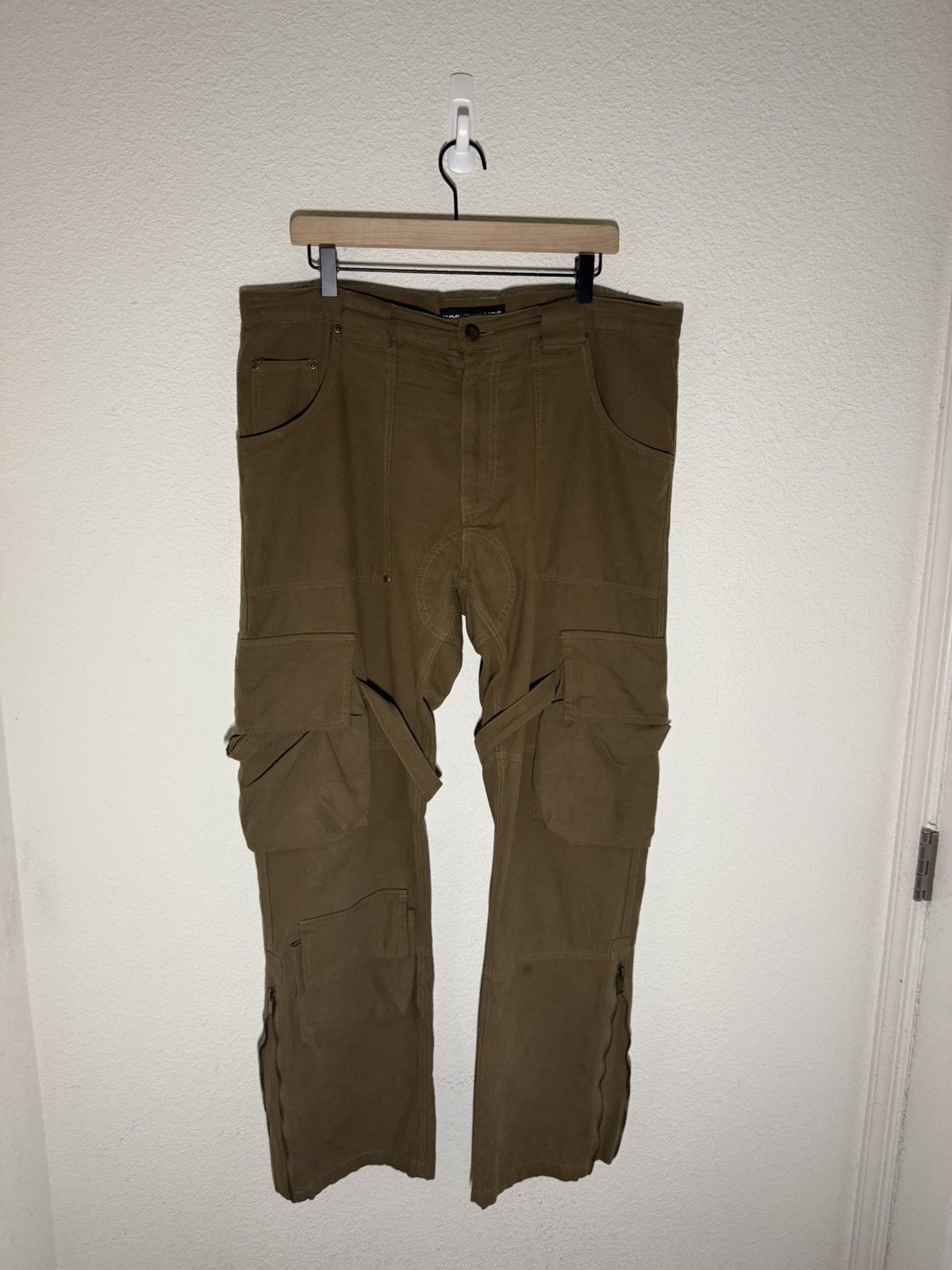【archive】y2k bondage wide cargo pants Vintage Diesel Y2K Cargo Multipocket Bondage Pants Size 30