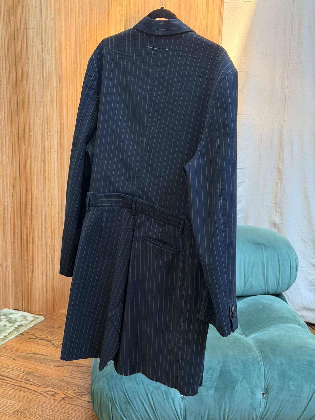 MM6 MM6 Maison Margiela black pinstripe Blazer jacket Size 42R - 6 Thumbnail