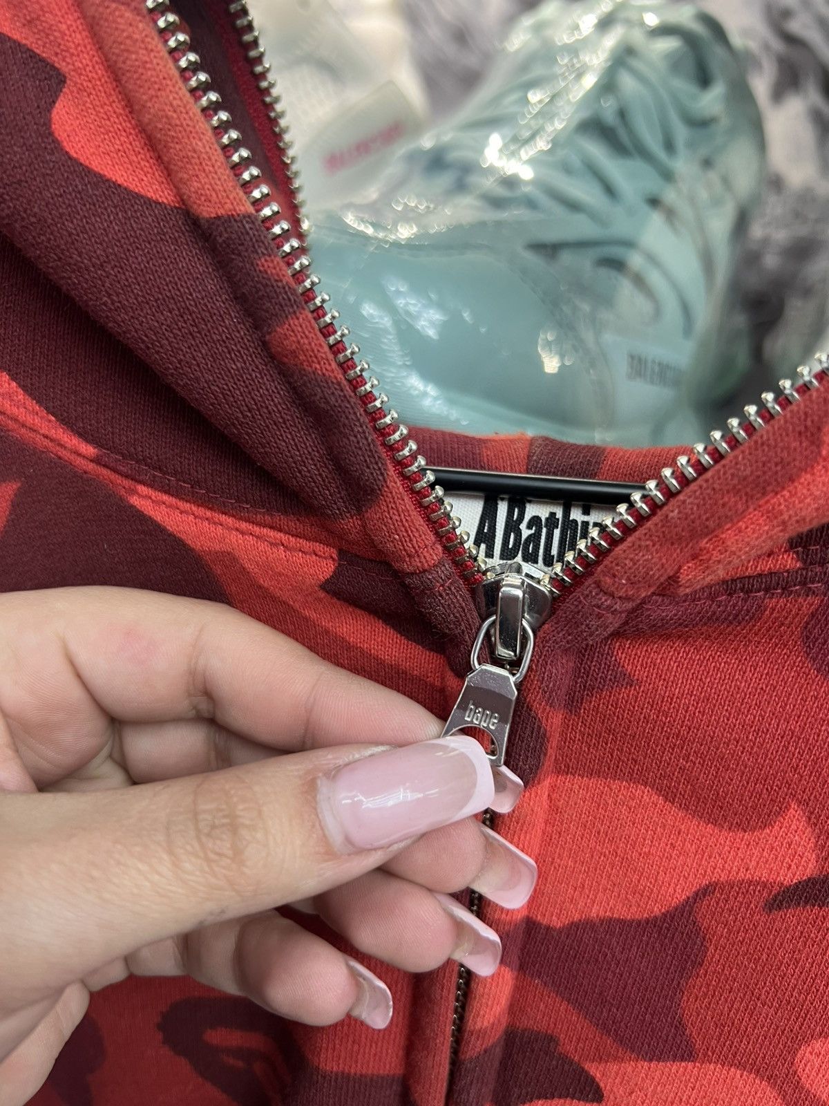 Bape Bape Swarovski Hoodie Full Zip Size US XL / EU 56 / 4 - 7 Thumbnail