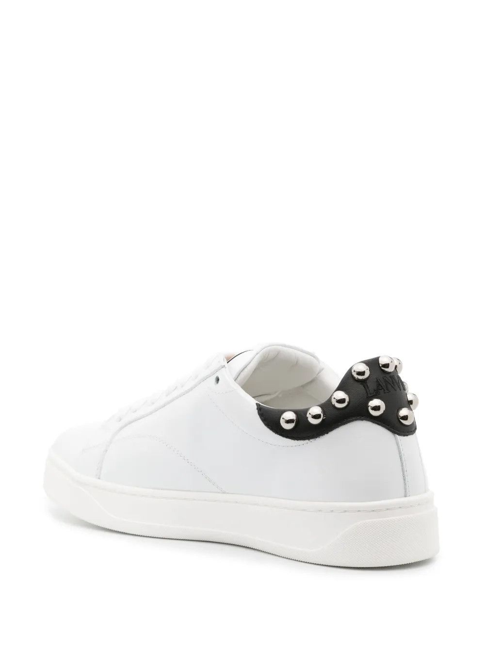 Lanvin o1y0326 Low-Top Sneakers in White/Black Size US 6 / IT 36 - 3 Thumbnail