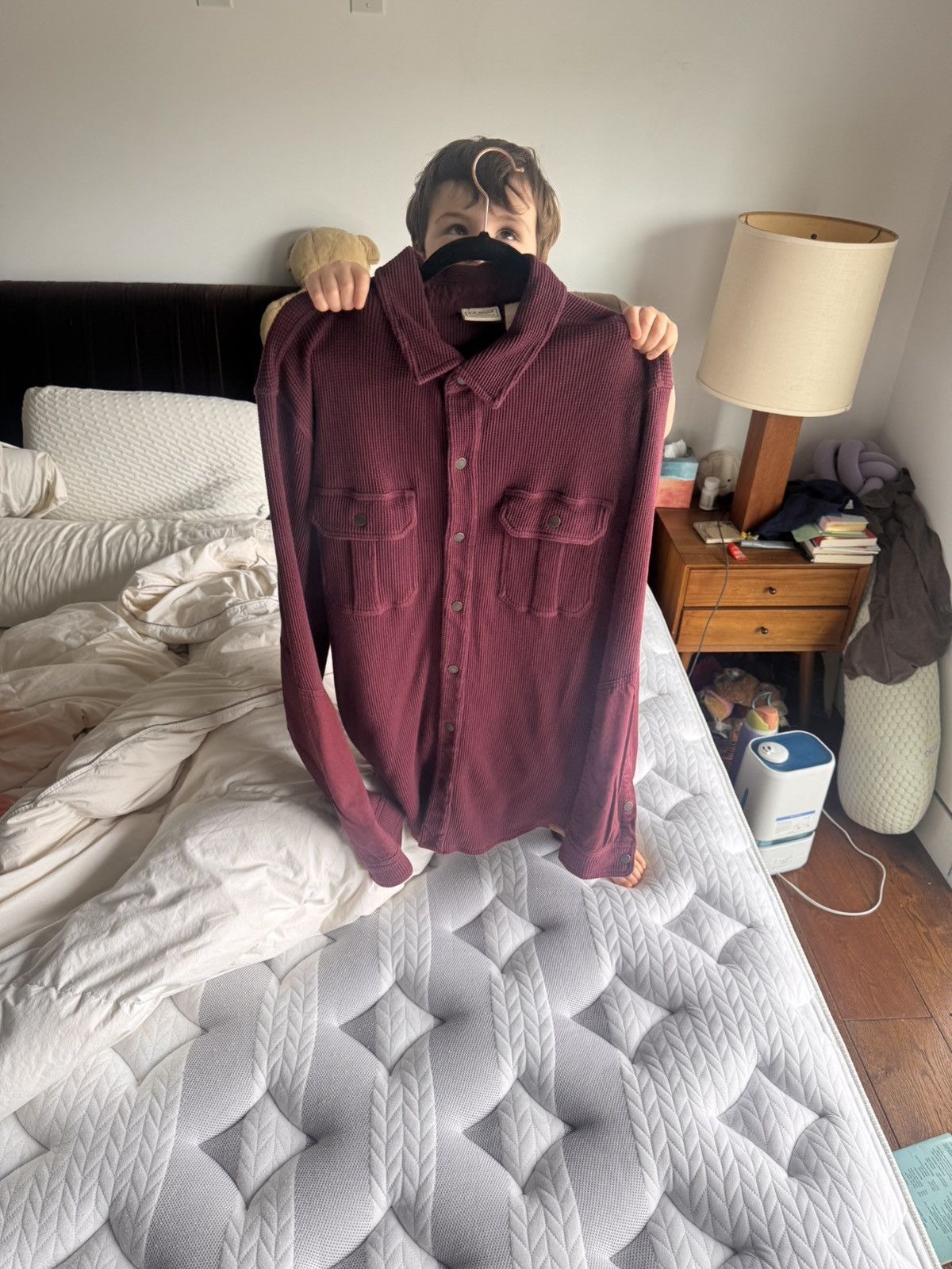 L.L. Bean BeanBuilt Waffle Overshirt Size US XL / EU 56 / 4 - 3 Thumbnail
