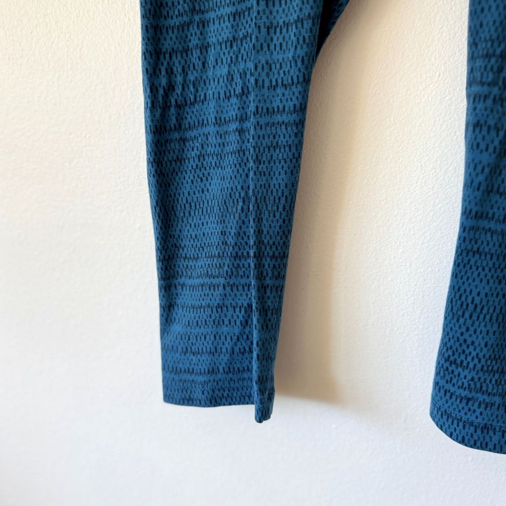 Toad&Co Toad&Co Blue Print Cropped Activewear Yoga Pants Leggings XS Women Size 26" / US 2 / IT 38 - 6 Thumbnail