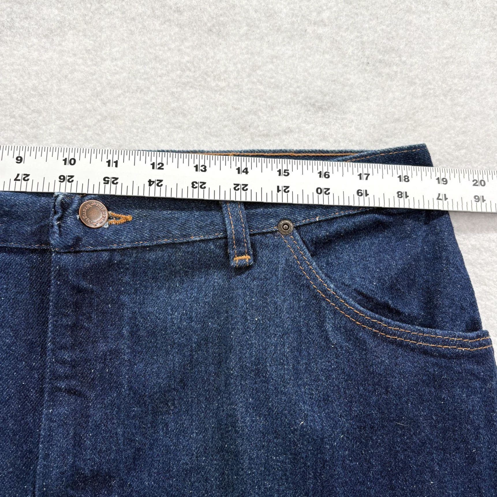 Wrangler VINTAGE Wrangler Jeans Mens 38x32 Blue Dark Wash Straight Denim USA 85223PW Size US 38 / EU 54 - 6 Thumbnail
