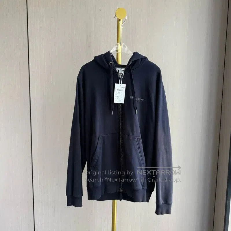 Burberry Burberry XS Deep Blue Cotton Hoodie. Size XS / US 0-2 / IT 36-38 - 1 Thumbnail
