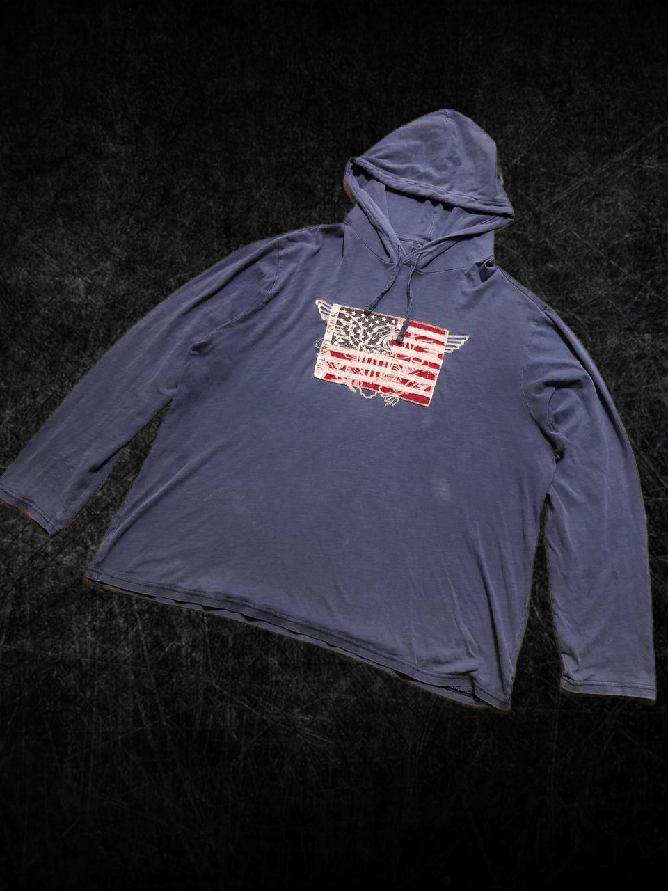 Polo Ralph Lauren VINTAGE Hoodie Polo Ralph Lauren Big Logo Flag USA Size US XL / EU 56 / 4 - 1 Thumbnail