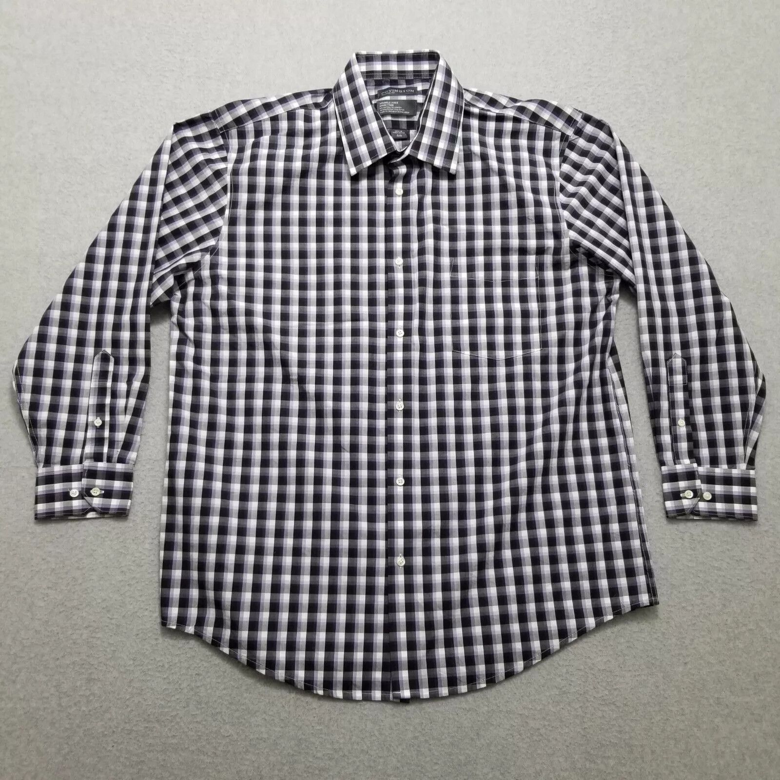 Covington Covington Shirt Mens 16.5 32/33 Plaid Button Up Wrinkle Free Size US M / EU 48-50 / 2 - 1 Thumbnail