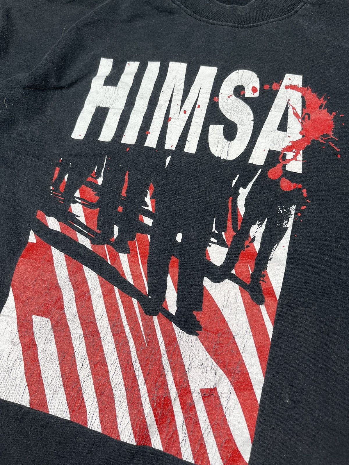 Vintage Himsa tee Fruit of the loom merch Size US M / EU 48-50 / 2 - 2 Thumbnail