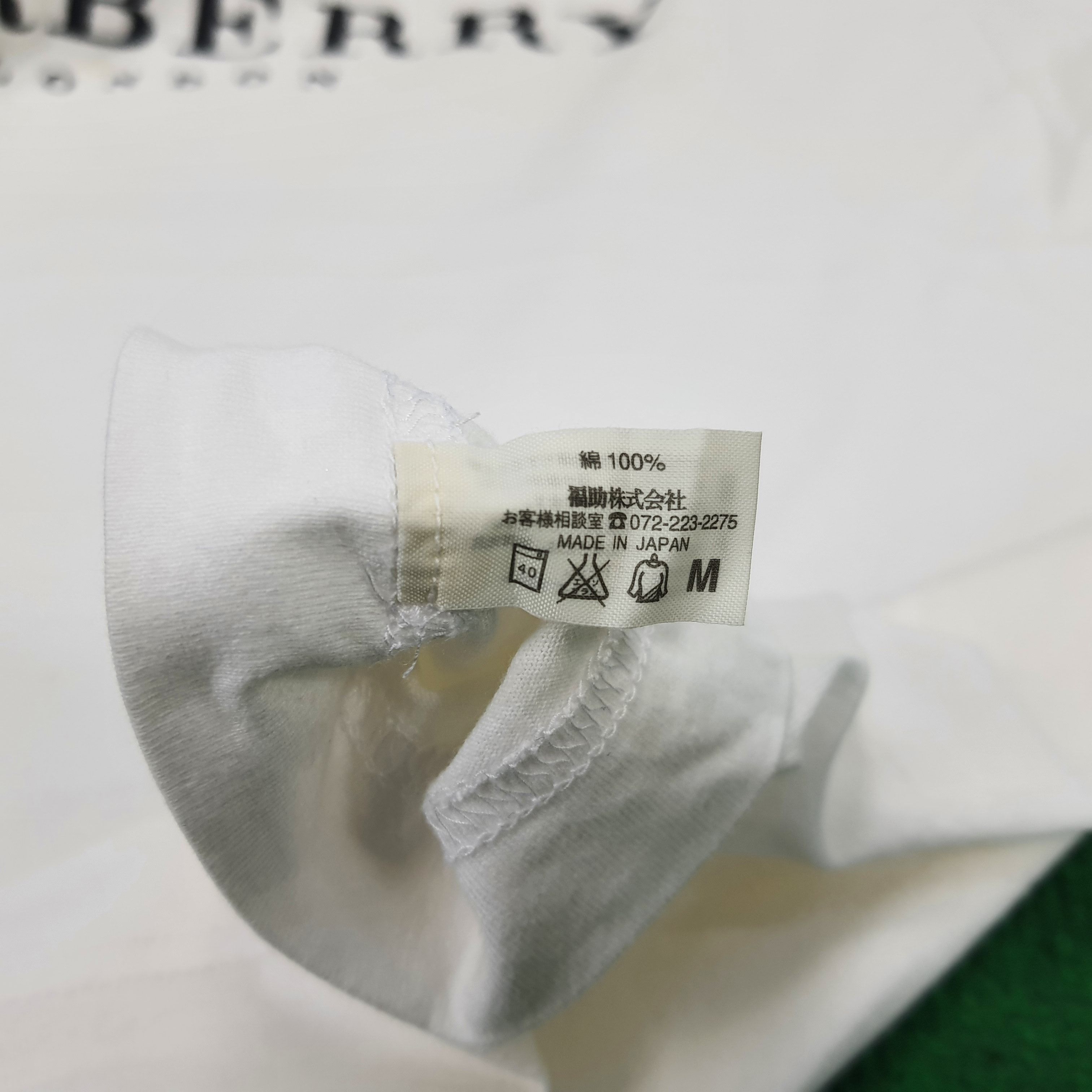 Burberry Vintage Burberry London Nova Check V Neck T-shirt Size US M / EU 48-50 / 2 - 6 Thumbnail