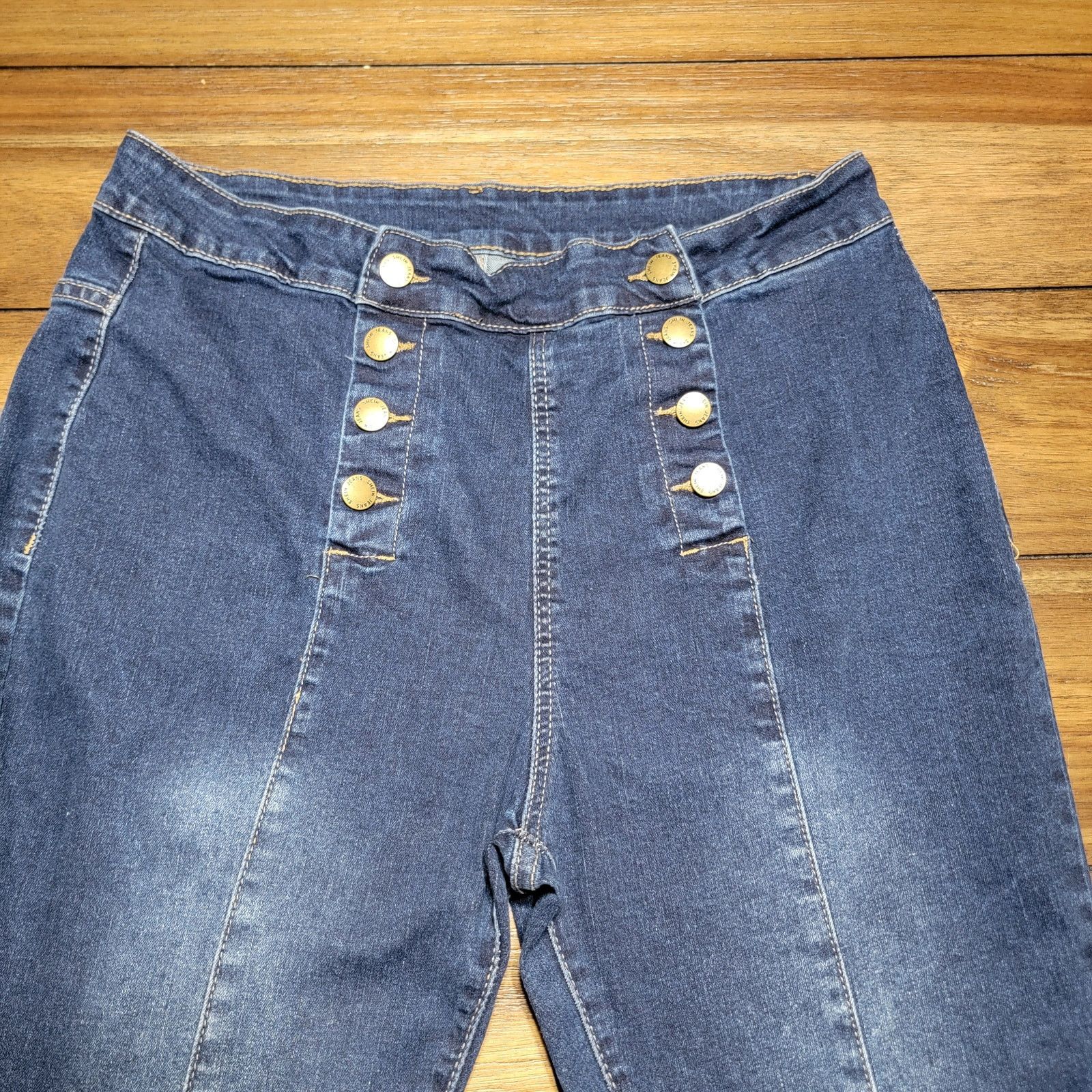 Shein Shein Curve Straight Jeans w/ Double Button Up Fly - 1XL Size 32" / US 10 / IT 46 - 2 Thumbnail