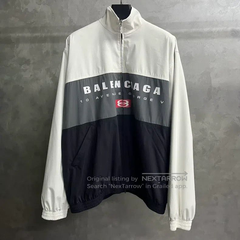 Balenciaga Balenciaga Contrast Color High Neck Long Sleeve Jacket Size US S / EU 44-46 / 1 - 1 Thumbnail