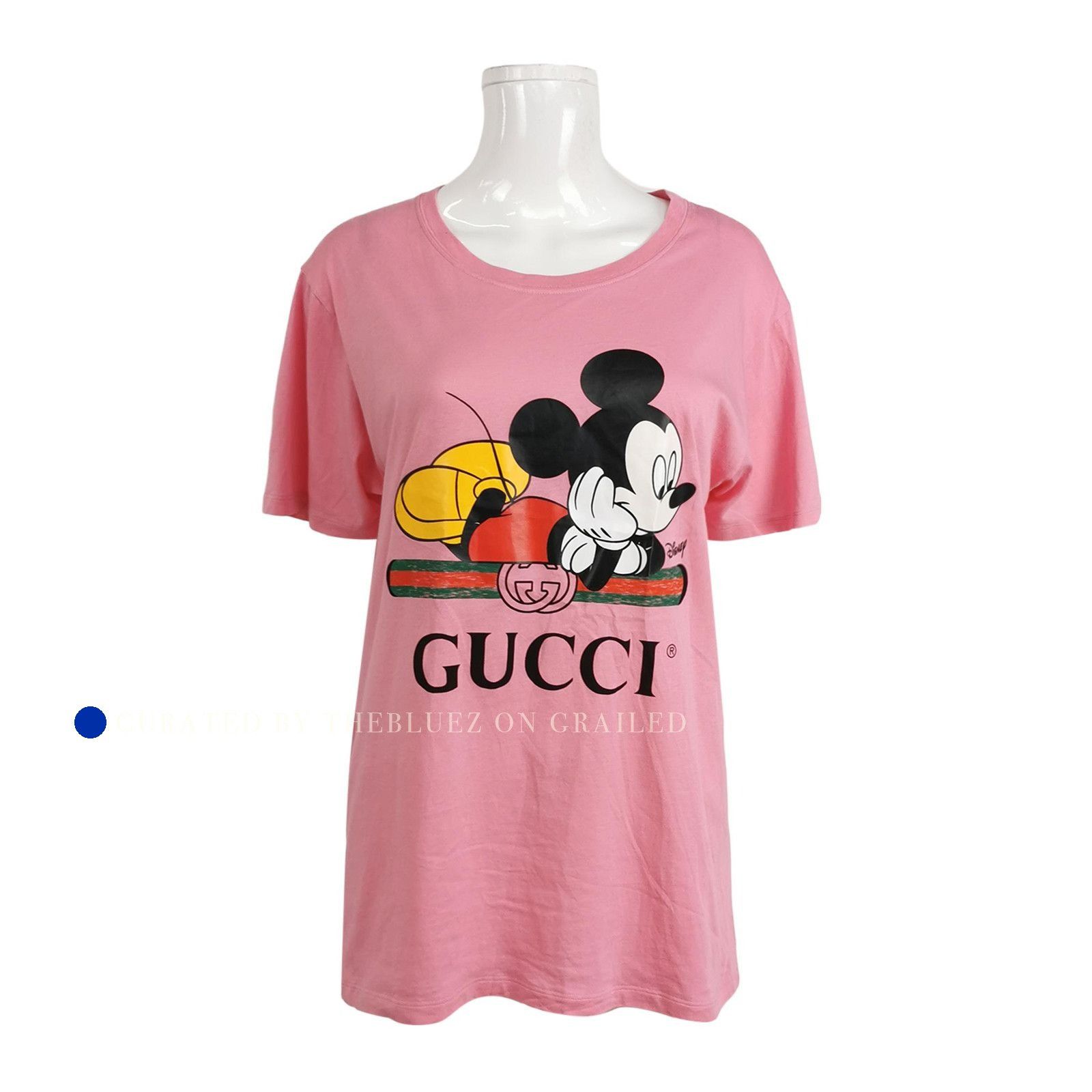 Gucci Mickey Graphic T-Shirt in Pink Size US M / EU 48-50 / 2 - 1 Thumbnail