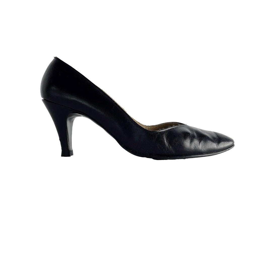 Balmain × Vintage BALMAIN Vintage Leather Pointed toe Heel black Pump 6.5 Size US 6.5 / IT 36.5 - 10 Thumbnail