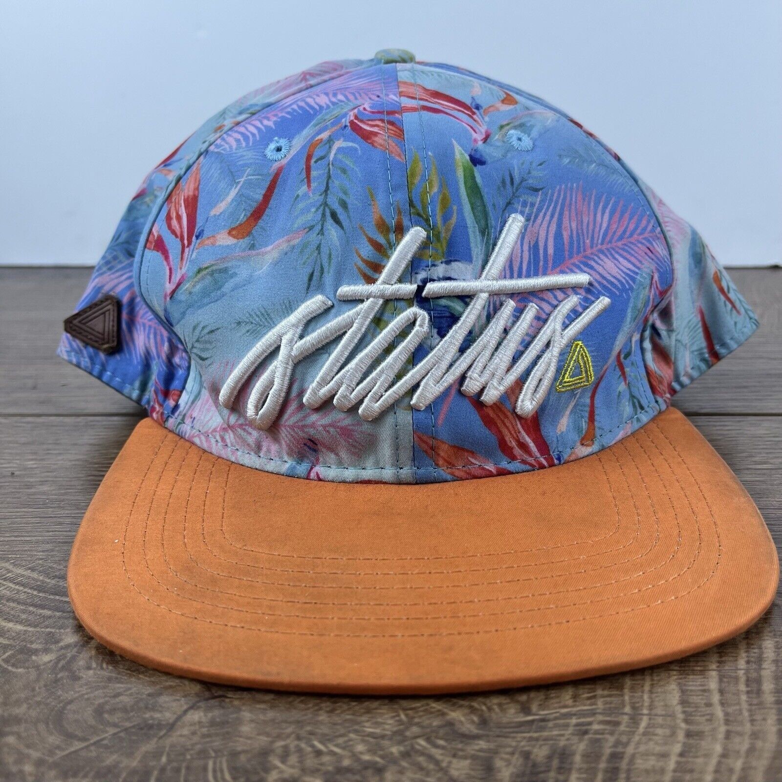 Other Status Hat Orange Blue Snapback Hat Blue Adjustable Hat Adul Size ONE SIZE - 2 Thumbnail