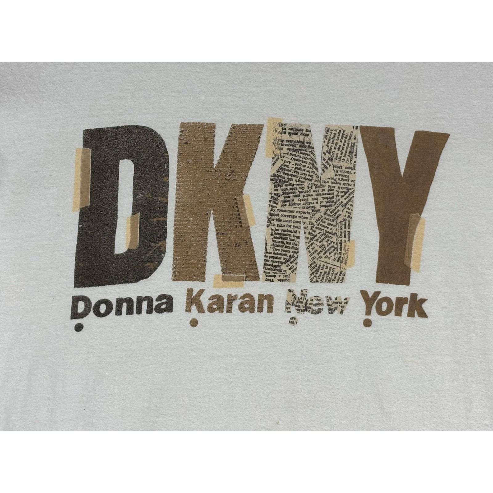 DKNY DKNY Donna Karan New York Graphic T Shirt White Made USA L Size US L / EU 52-54 / 3 - 2 Thumbnail