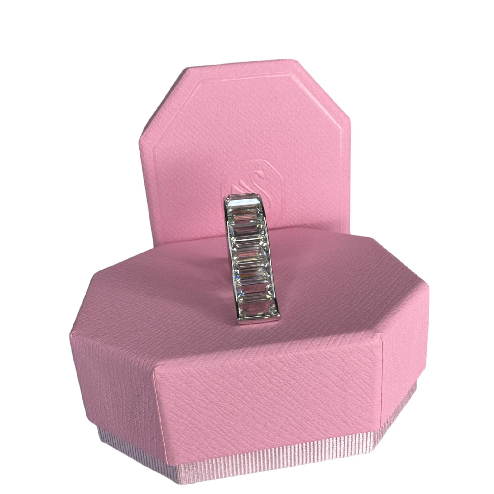 Swarovski Swarovski Matrix ring Baguette cut, White, Rhodium plated 6 Size ONE SIZE - 5 Thumbnail