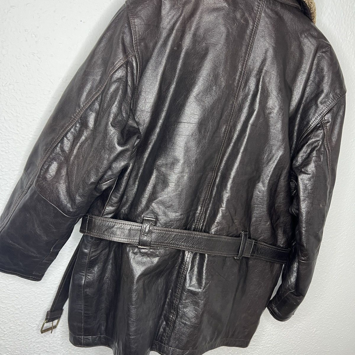 Other Vintage Leather Jacket Biker Ramones Moto Rider Flight B-1 Size US L / EU 52-54 / 3 - 9 Thumbnail