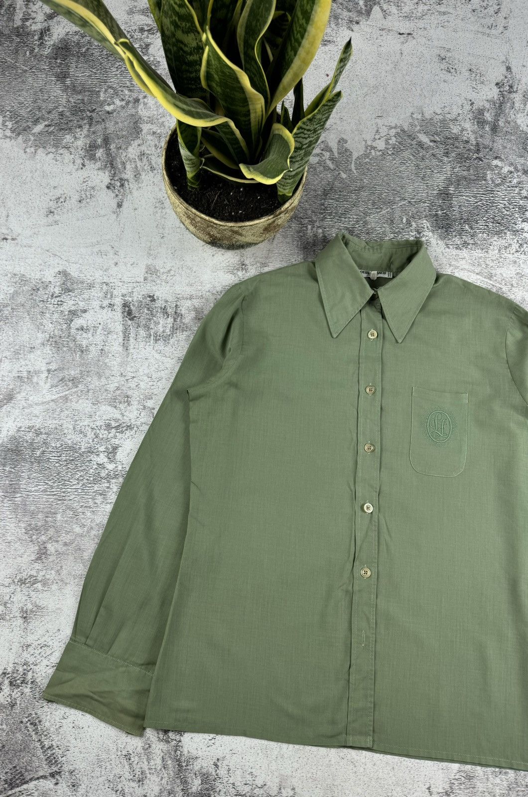 Louis Feraud 80S Louis Feraud Made in France Paris Longsleeve Shirt Tee Size L / US 10 / IT 46 - 2 Thumbnail