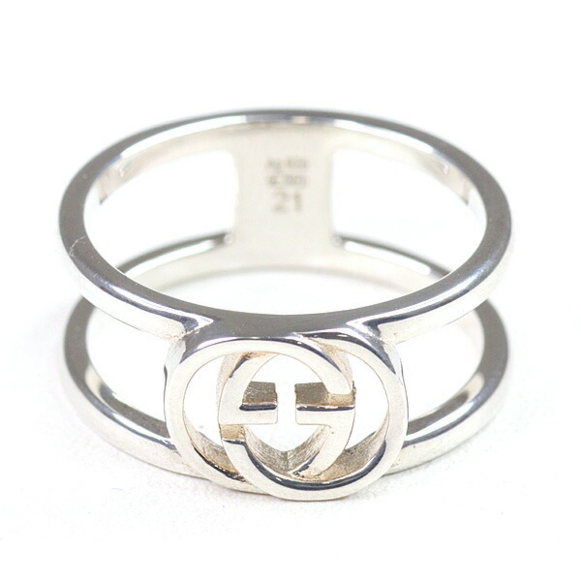 Gucci Gucci Interlocking Wide Band Sterling Silver (Ag925) Size 21 (Actual Measurements: Just under 20) Size ONE SIZE - 1 Thumbnail
