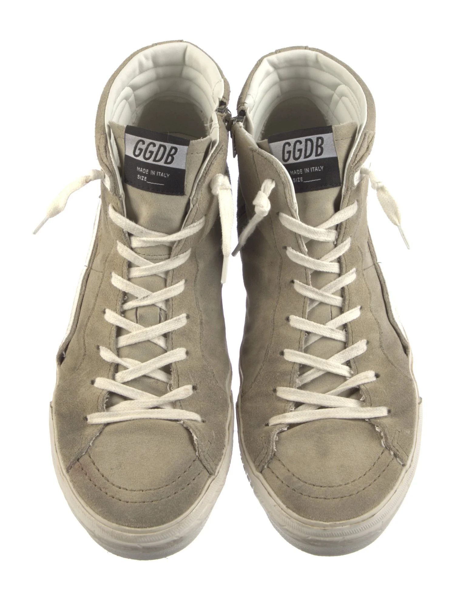 Golden Goose o1w1db10425 Slide High Top Sneakers in Military Green/White Size US 10 / EU 43 - 3 Thumbnail