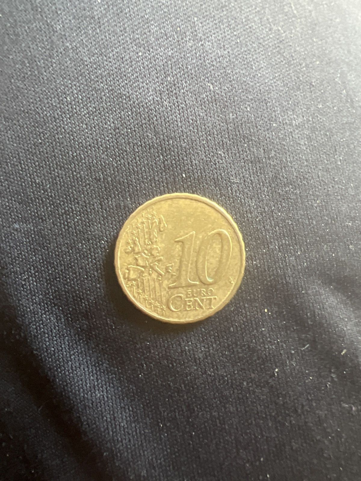 Vintage 2002 German 10 Euro Cent Coin Size ONE SIZE - 1 Thumbnail