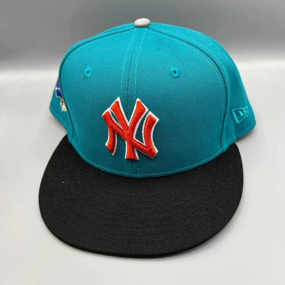 New Era New York Yankees Hat Men 7 1/2 World Series MLB Fitted Cap Size ONE SIZE - 2 Thumbnail
