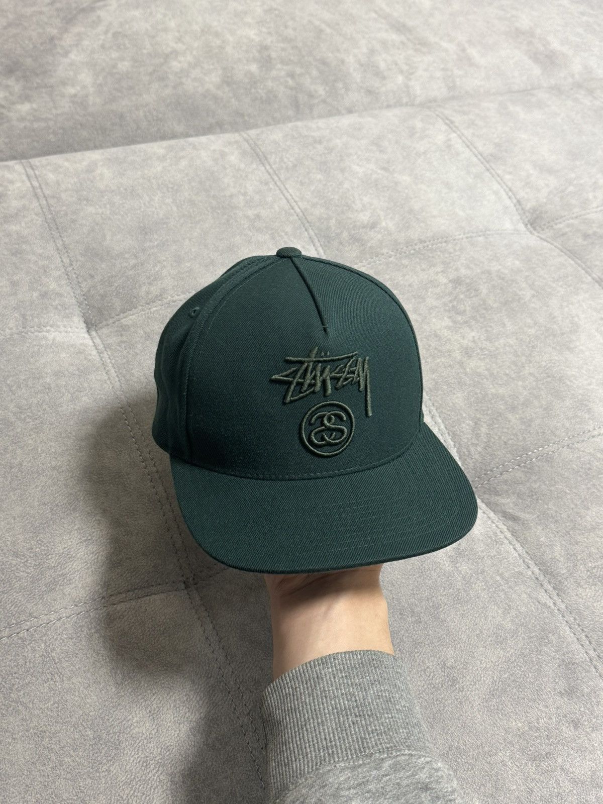 Stussy × Vintage Vintage Stussy cap hat green military Y2K