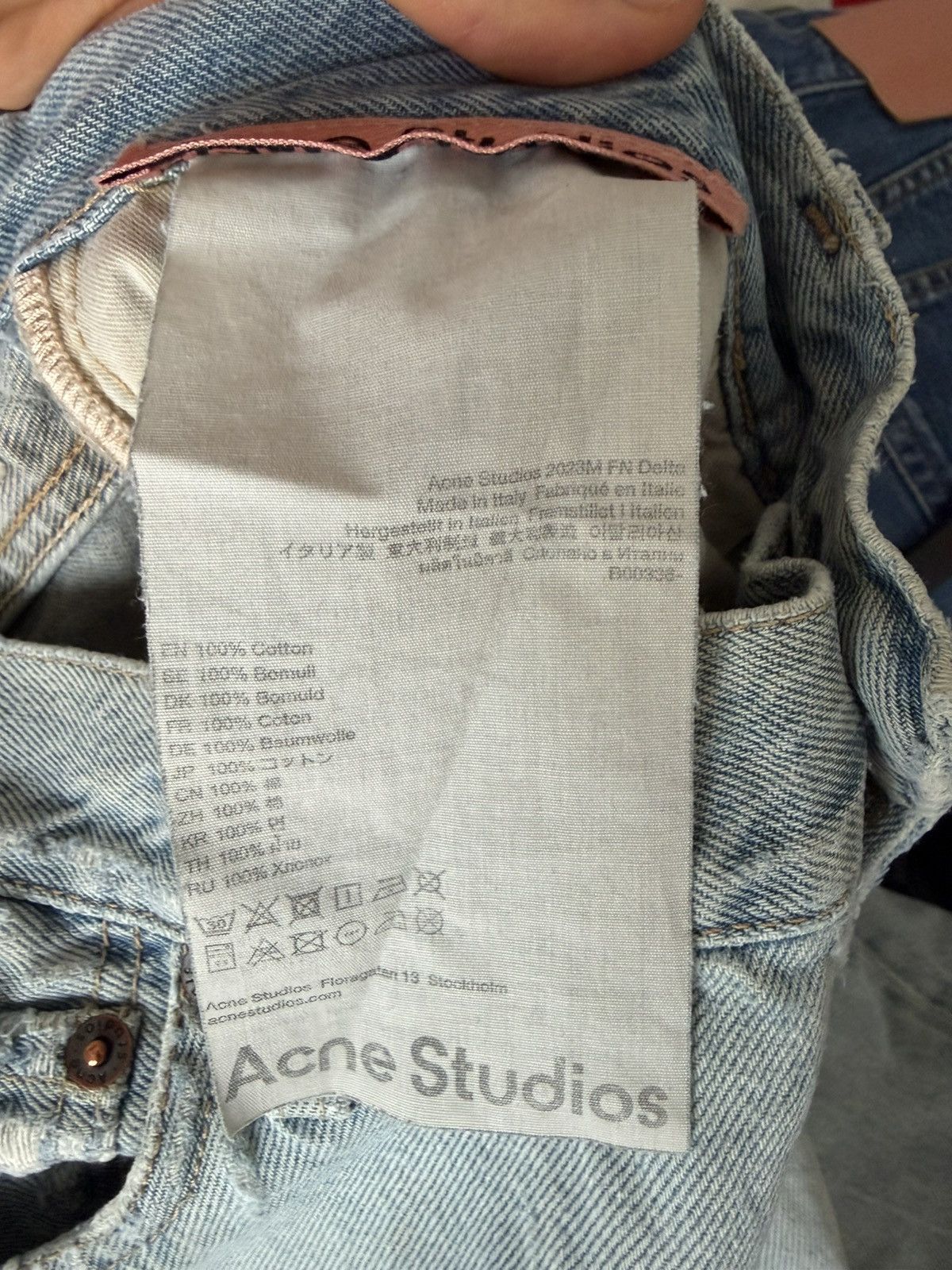 Acne Studios Acne Studios 2023M FN Delta trashed distressed denim pants Size US 29 - 11 Thumbnail