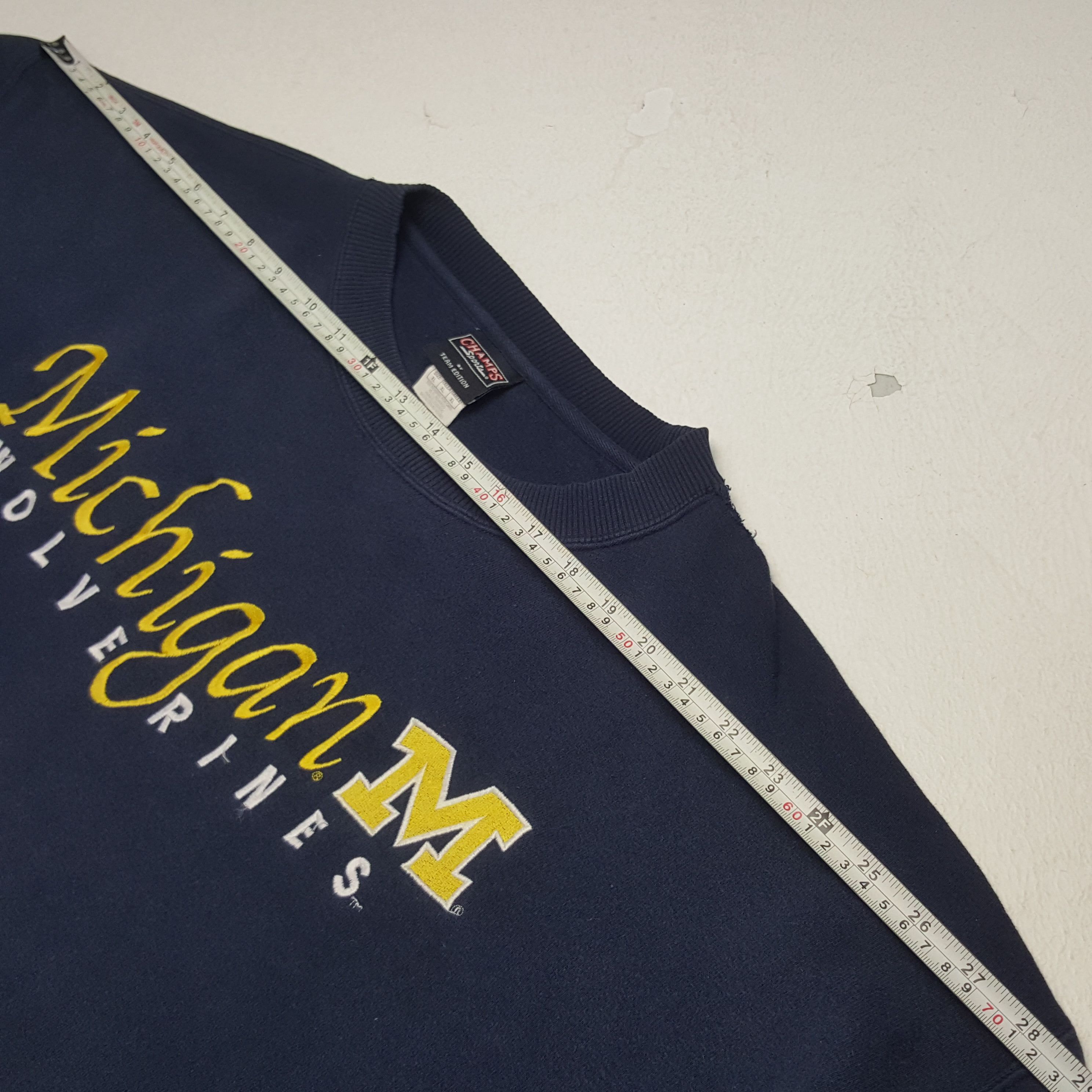NFL × Vintage Vintage Michigan Wolverines American Football Sweatshirt Size US XXL / EU 58 / 5 - 10 Thumbnail