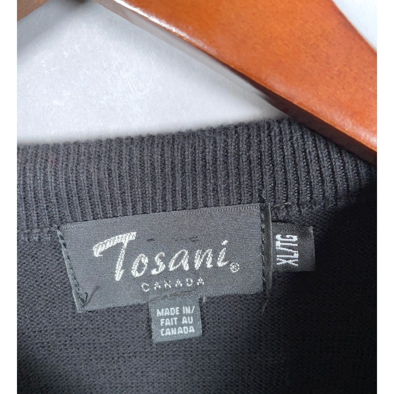 Vintage VINTAGE Tosani Check Pattern Sweater Adult XL Red Black Cotton Chunky-Knit 90s Preppy Mens Size US XL / EU 56 / 4 - 4 Thumbnail