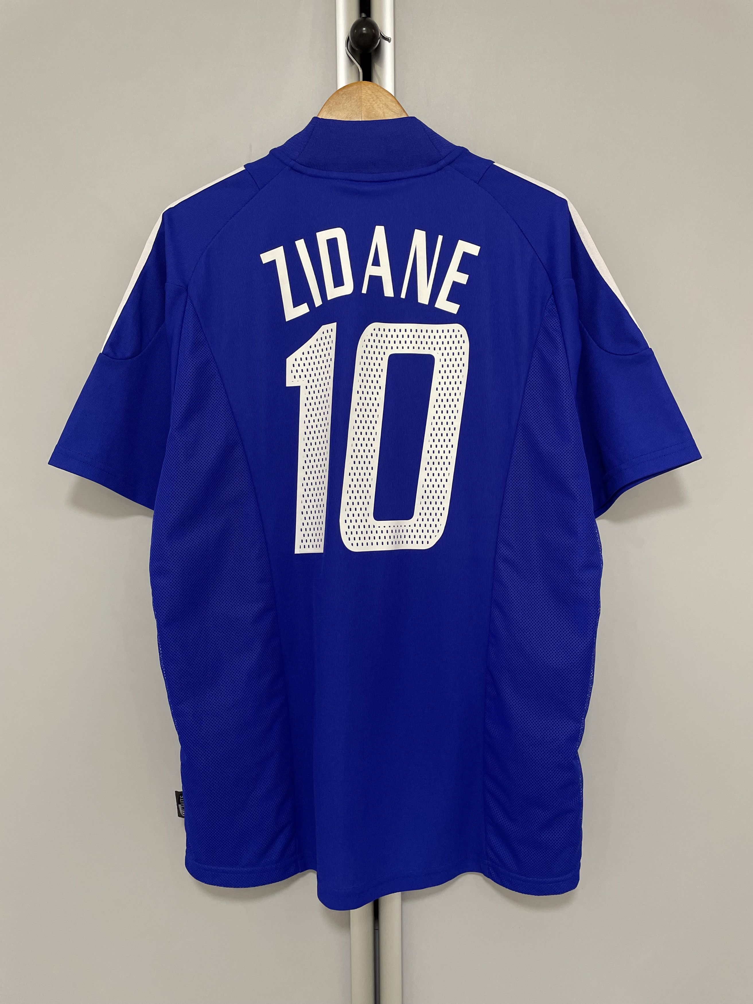 Adidas ADIDAS 2002 France #10 ZIDANE Jersey Soccer Football FFF Size US L / EU 52-54 / 3 - 4 Thumbnail