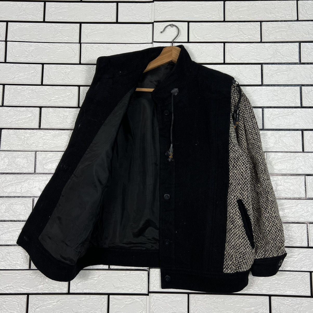 Donna Morgan Vintage 90's DONNA M. Wool Blend Classic Jacket #4163-C190 Size M / US 6-8 / IT 42-44 - 9 Thumbnail