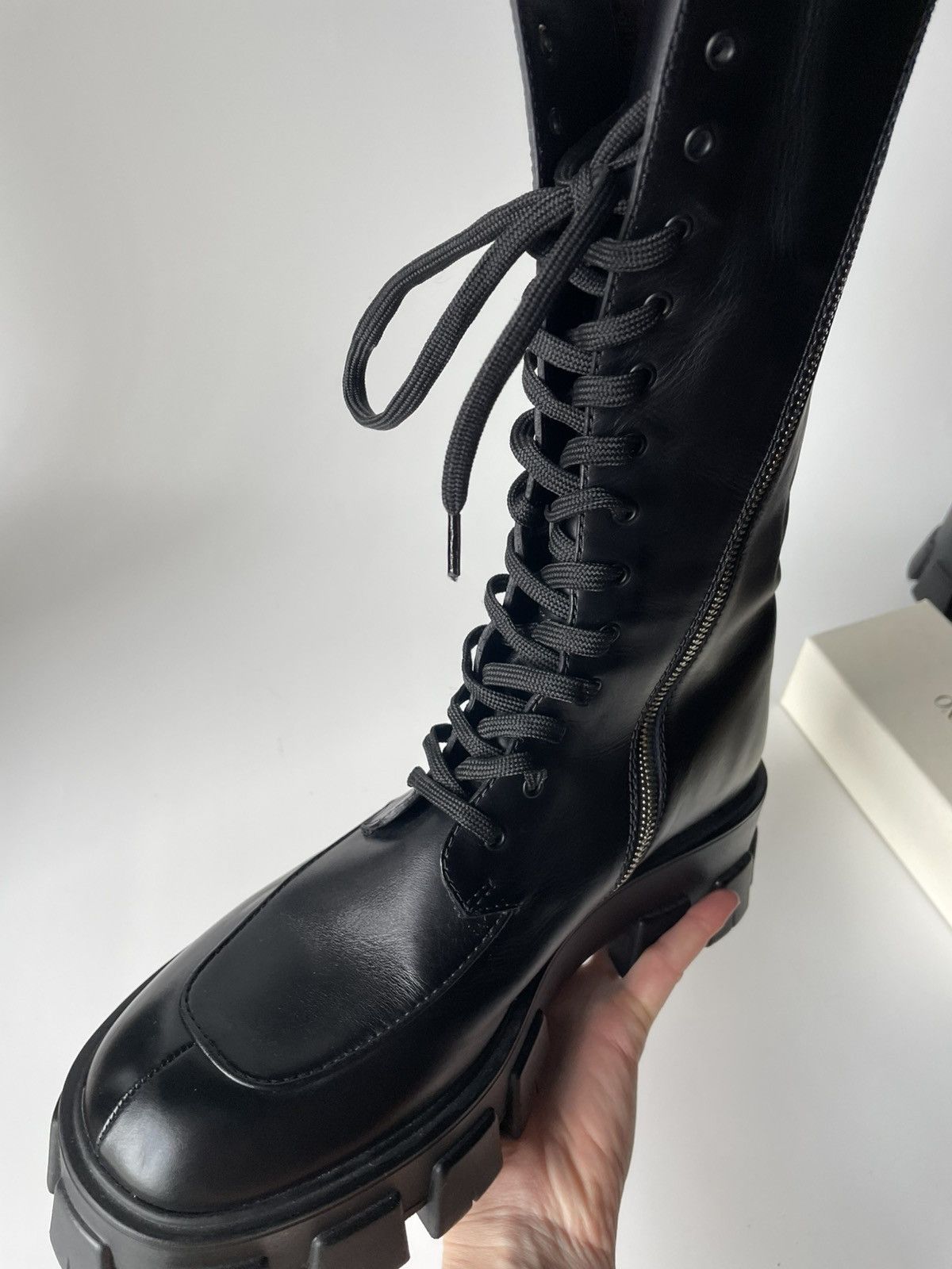 Prada Prada tall combat boots Size US 8 / EU 41 - 12 Thumbnail