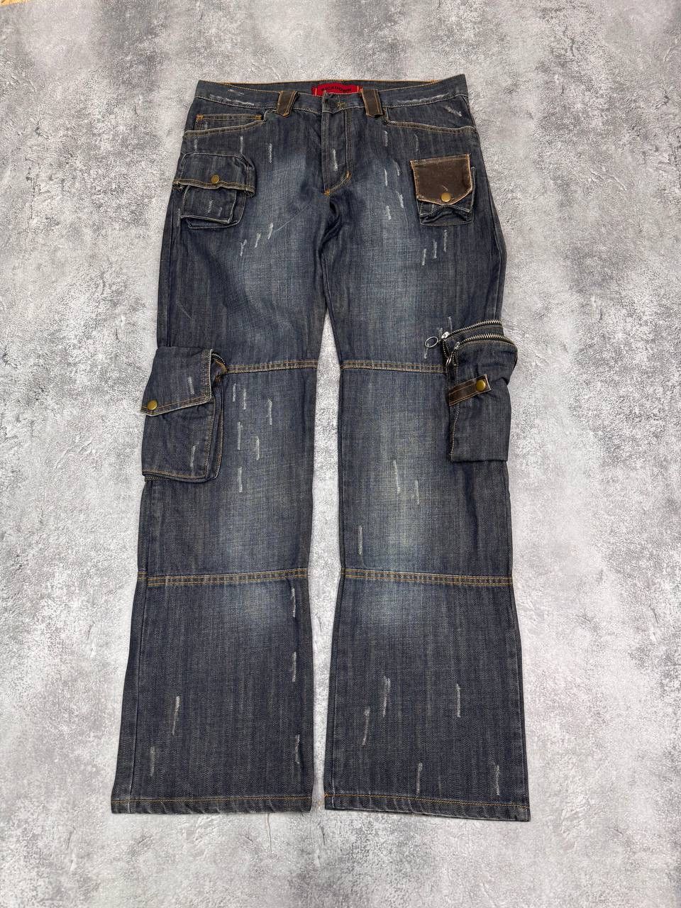 Other Kickdown Avant Garde Multipocket Pocket Men's Jeans Navy Size US 34 / EU 50 - 1 Thumbnail