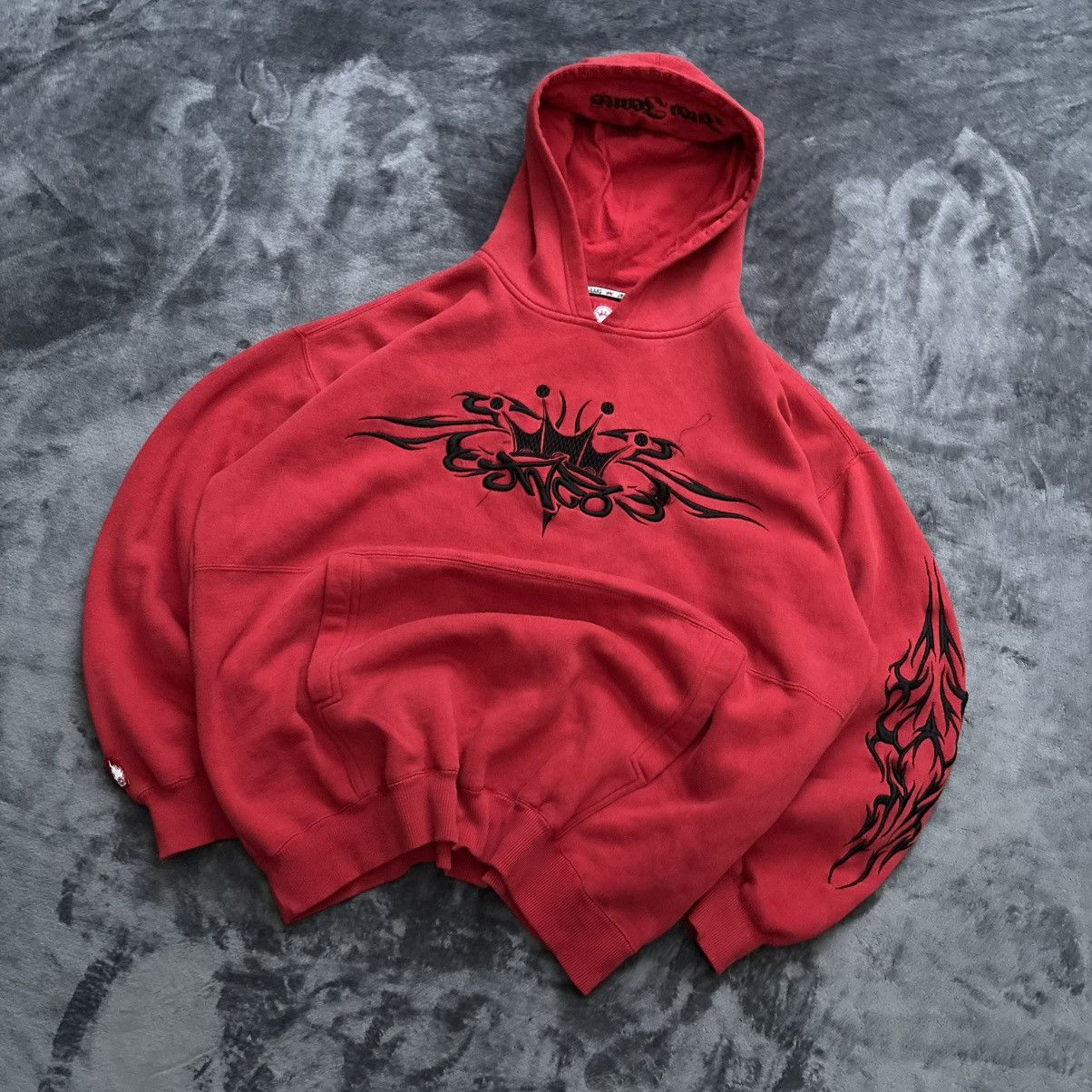 JNCO Y2K JNCO TRIBALS CRAZY HOODIE Size US XL / EU 56 / 4 - 2 Thumbnail