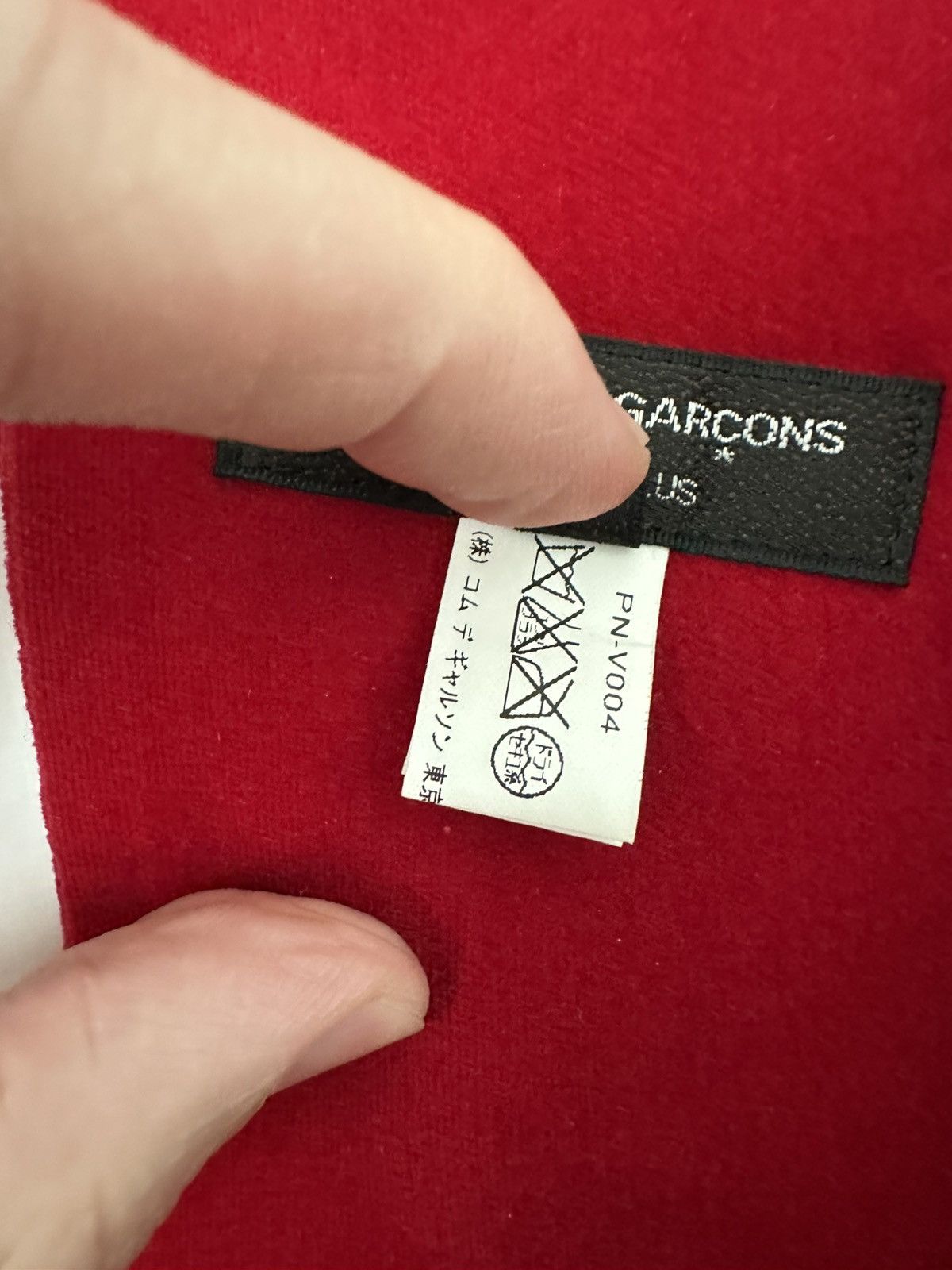Comme des Garcons Homme Plus Vest scarf. Raw edge hem. Comme des Garcons Size US M / EU 48-50 / 2 - 6 Thumbnail